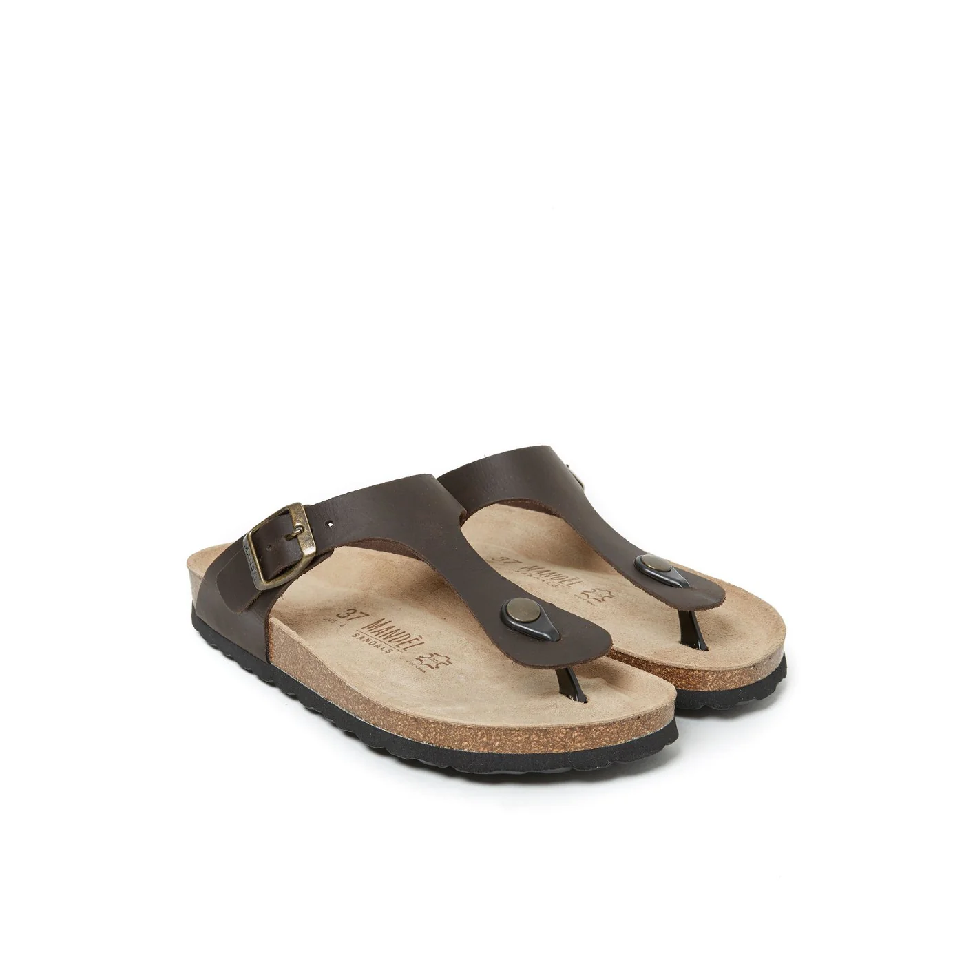Sabots Blanca Oiled Leather Dark Brown - Femme - Image 4