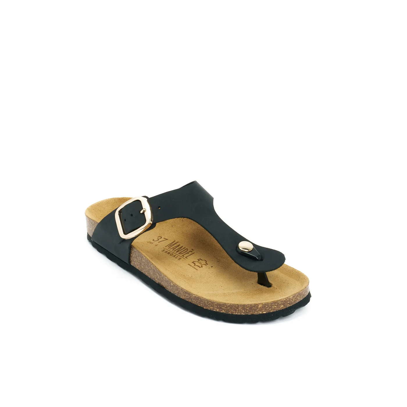 Sabots Blanca Big Buckle Oiled Leather Black - Femme - Image 3
