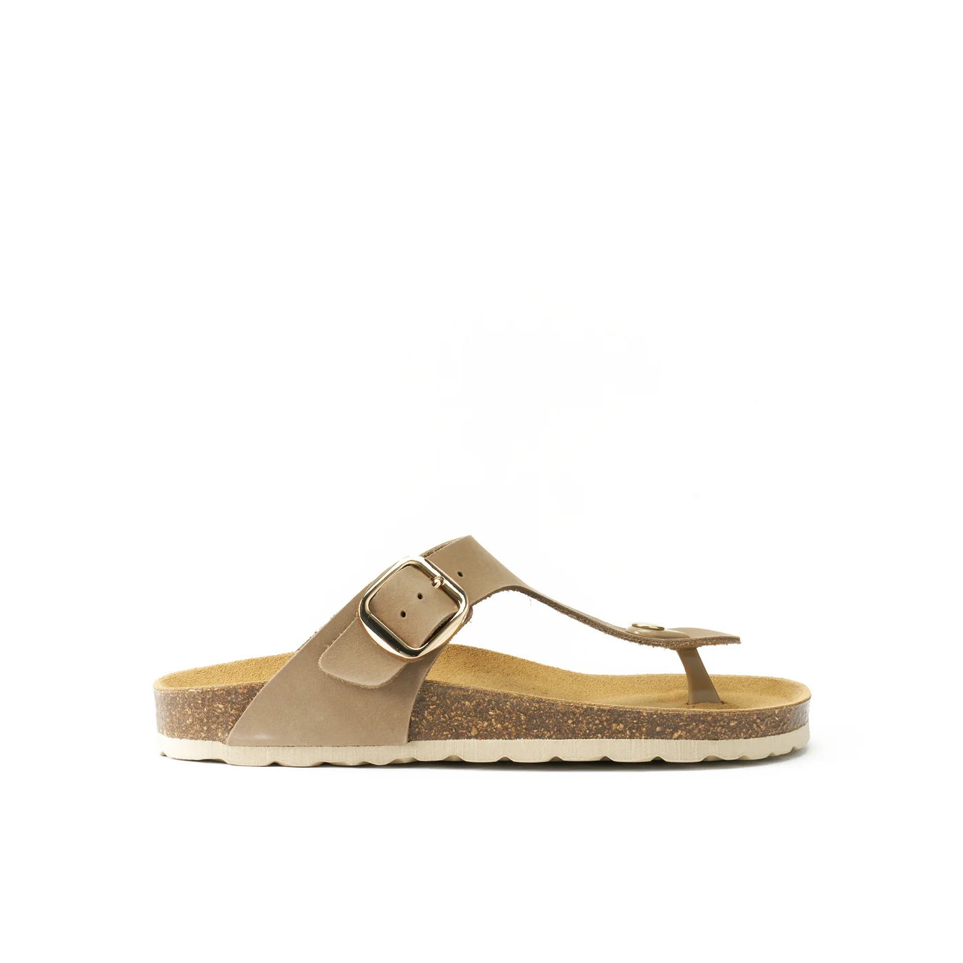 Sabots Blanca Big Buckle Nubuck Taupe - Femme - Image 2