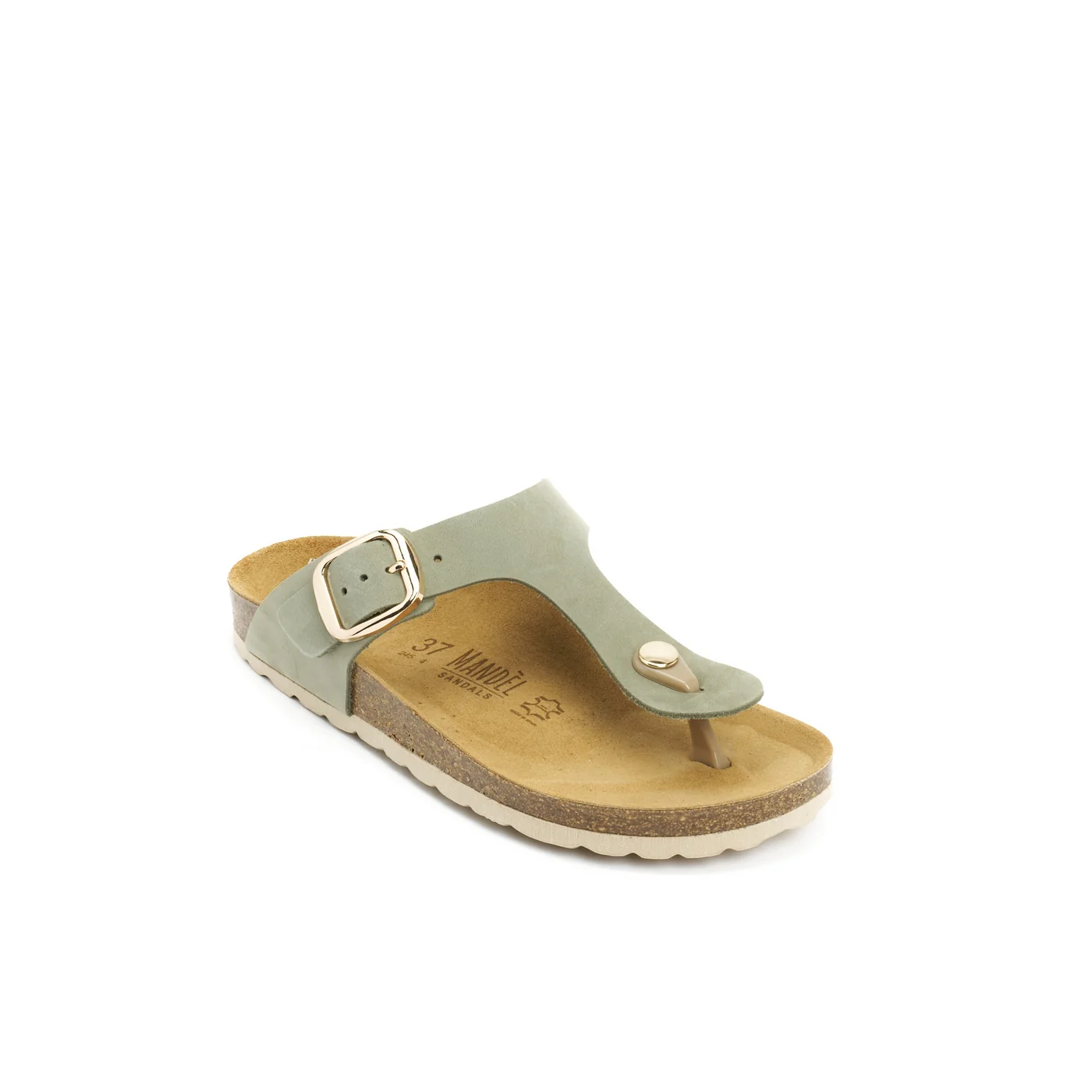 Sabots Blanca Big Buckle Nubuck Olive Green - Femme - Image 3