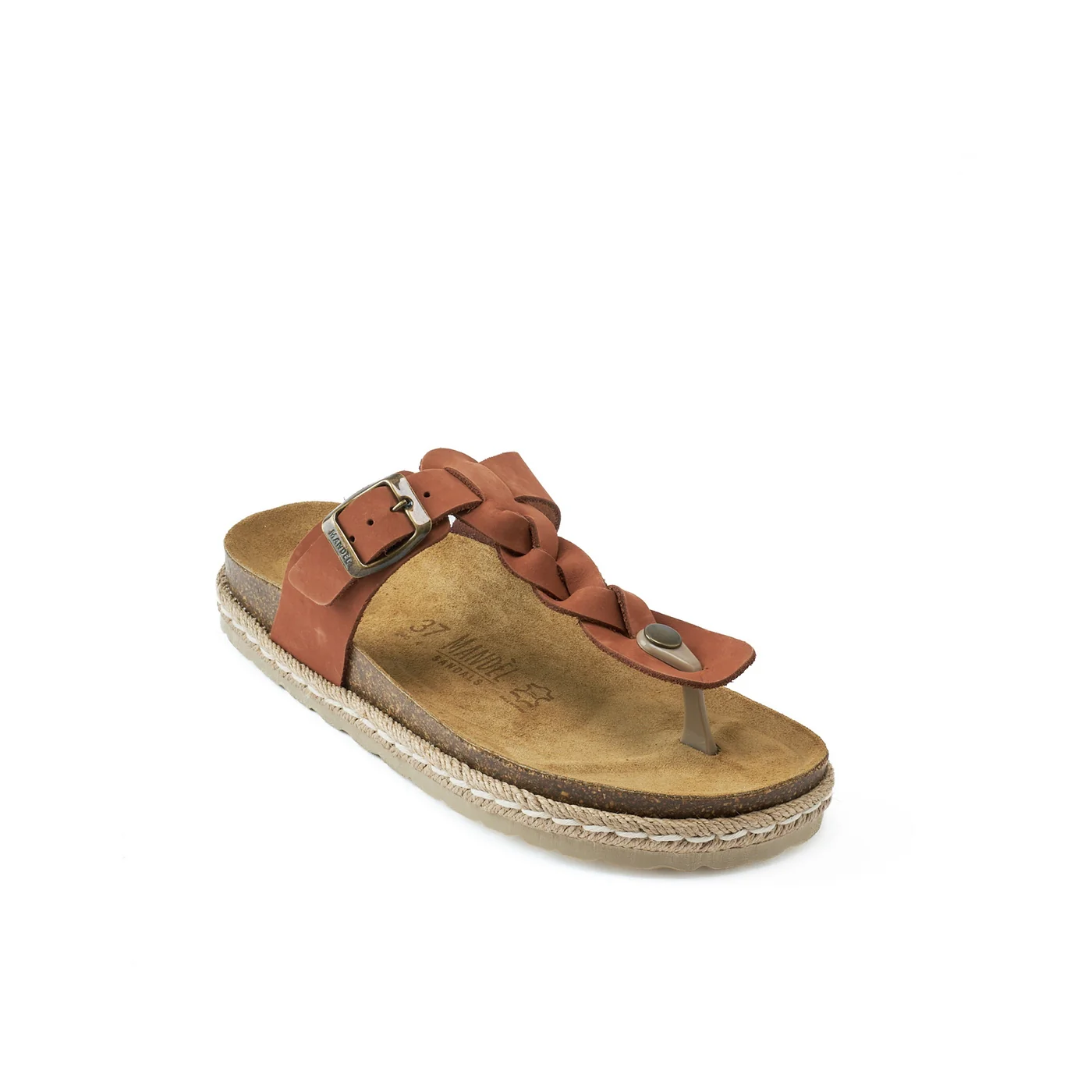 Tongs Sandales Luna Nubuck Chestnuts Brown - Femme - Image 2