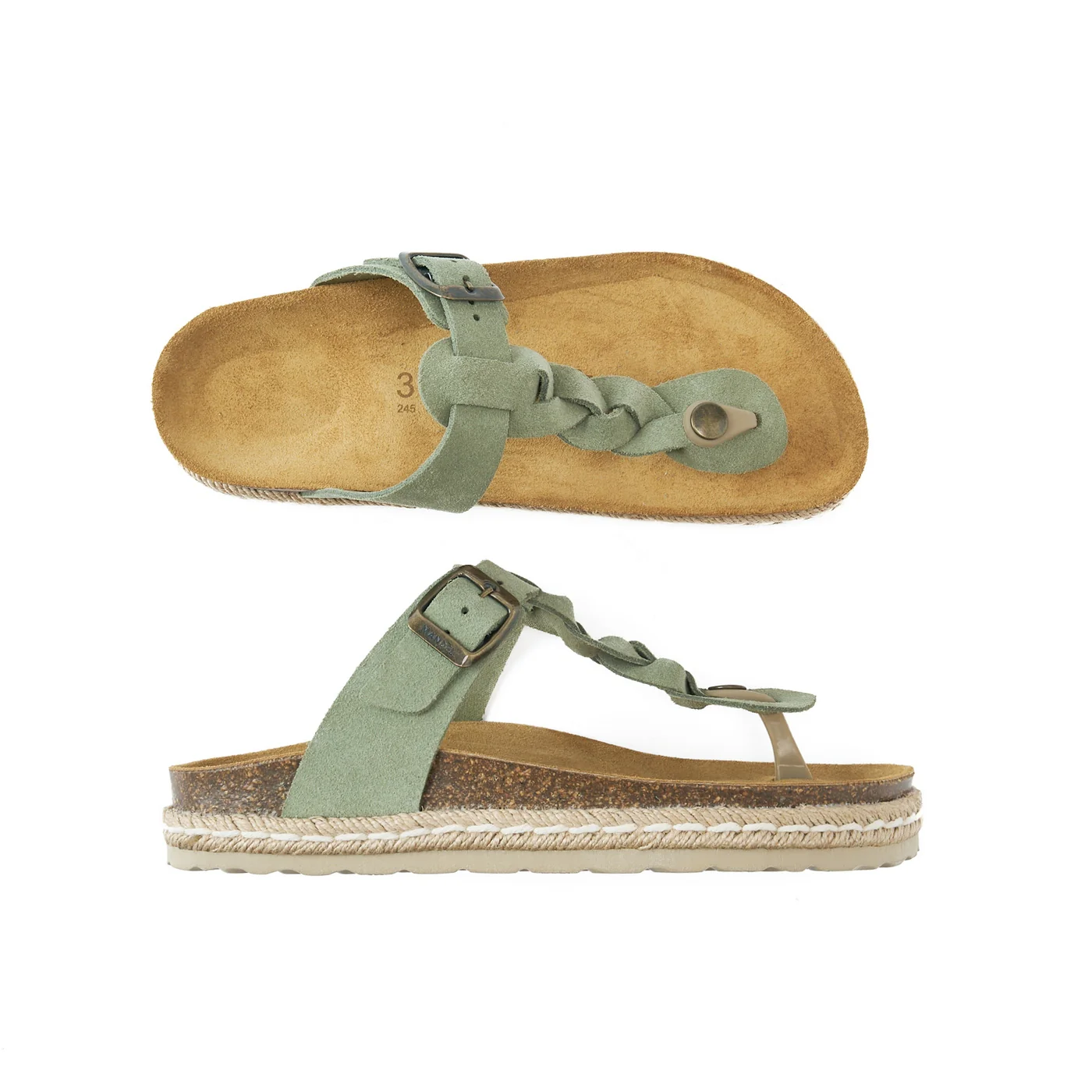 Tongs Sandales Luna Suede Rosemary Green - Femme - Image 5