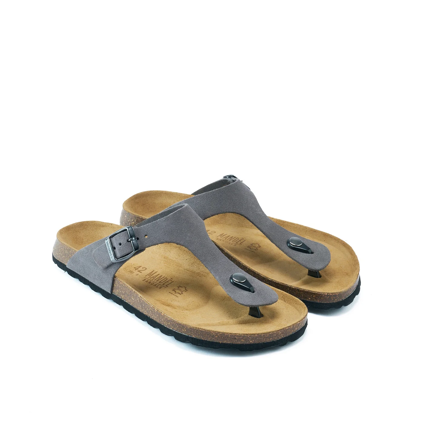 Tongs David Suede Grey - Homme - Image 3