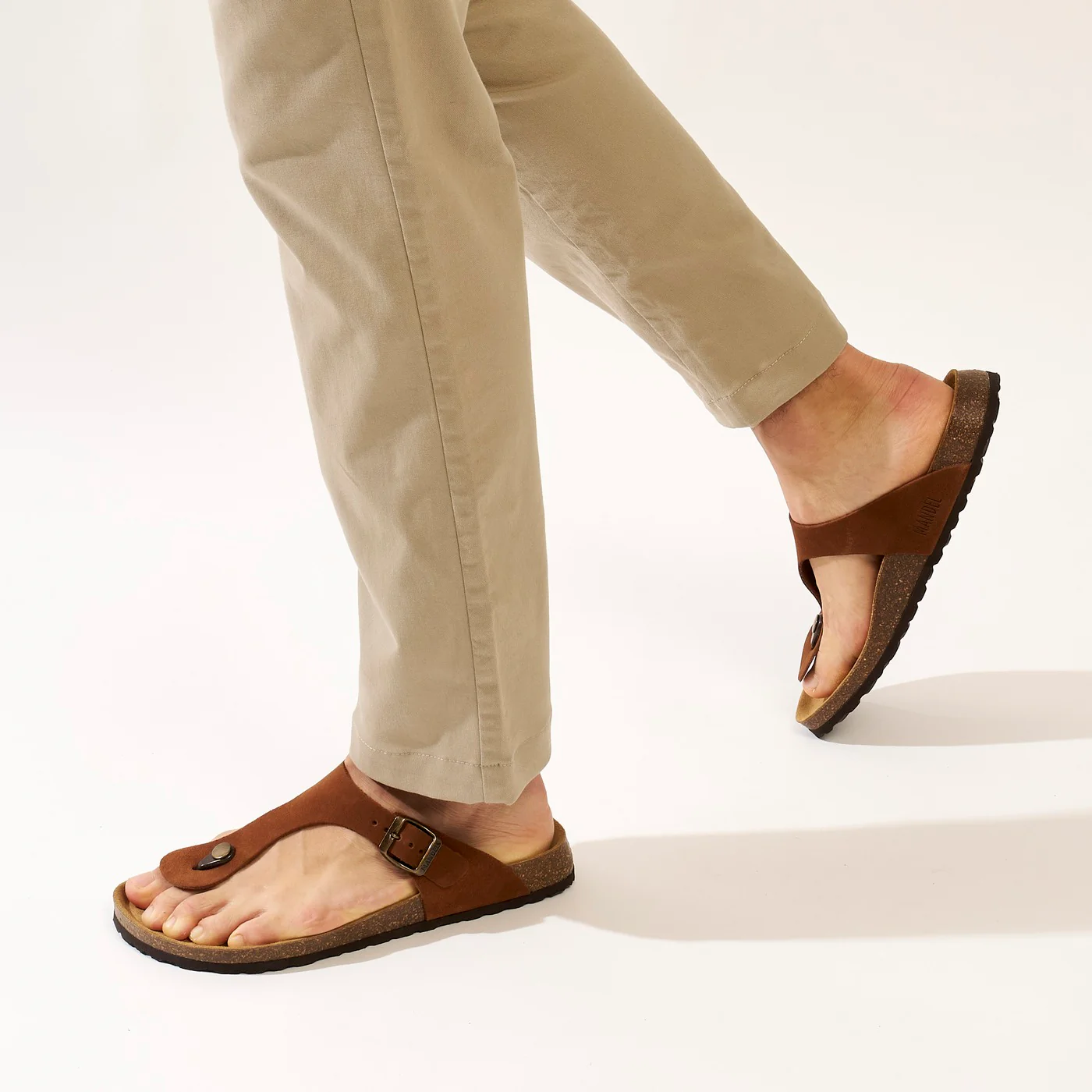 Tongs David Suede Chestnuts - Homme - Image 6