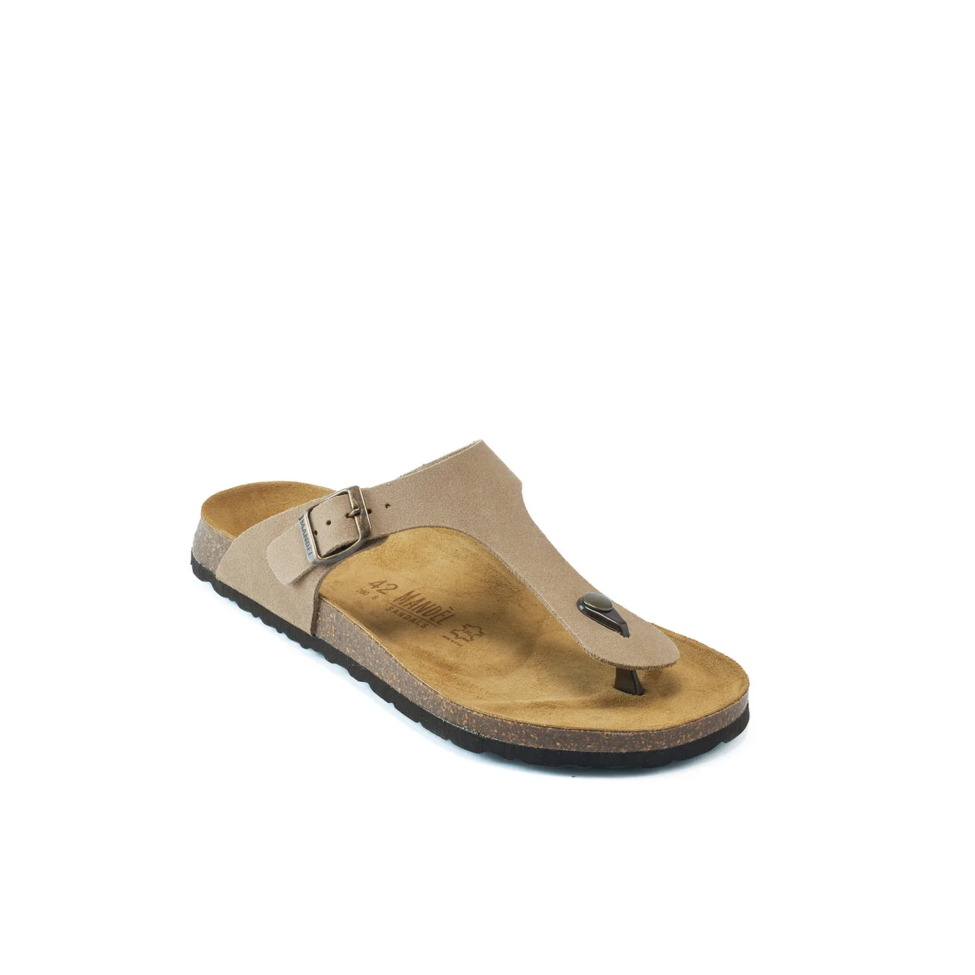 Tongs David Suede Taupe - Homme - Image 2