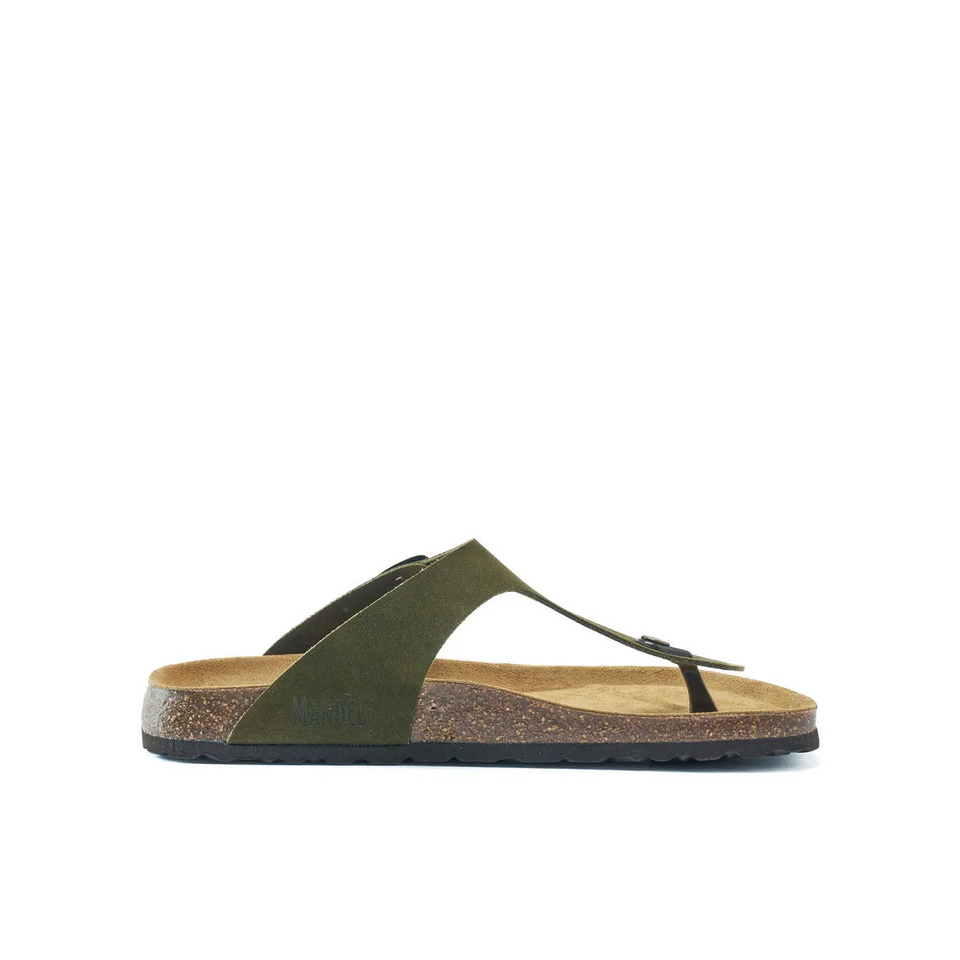 Tongs David Suede Moss Green - Homme - Image 4