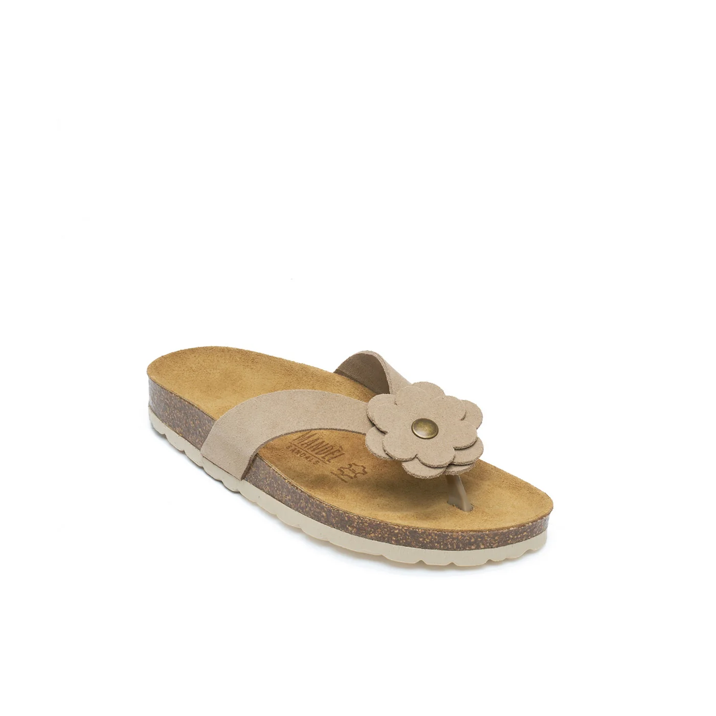Sabots Lene Suede Taupe - Femme - Image 3