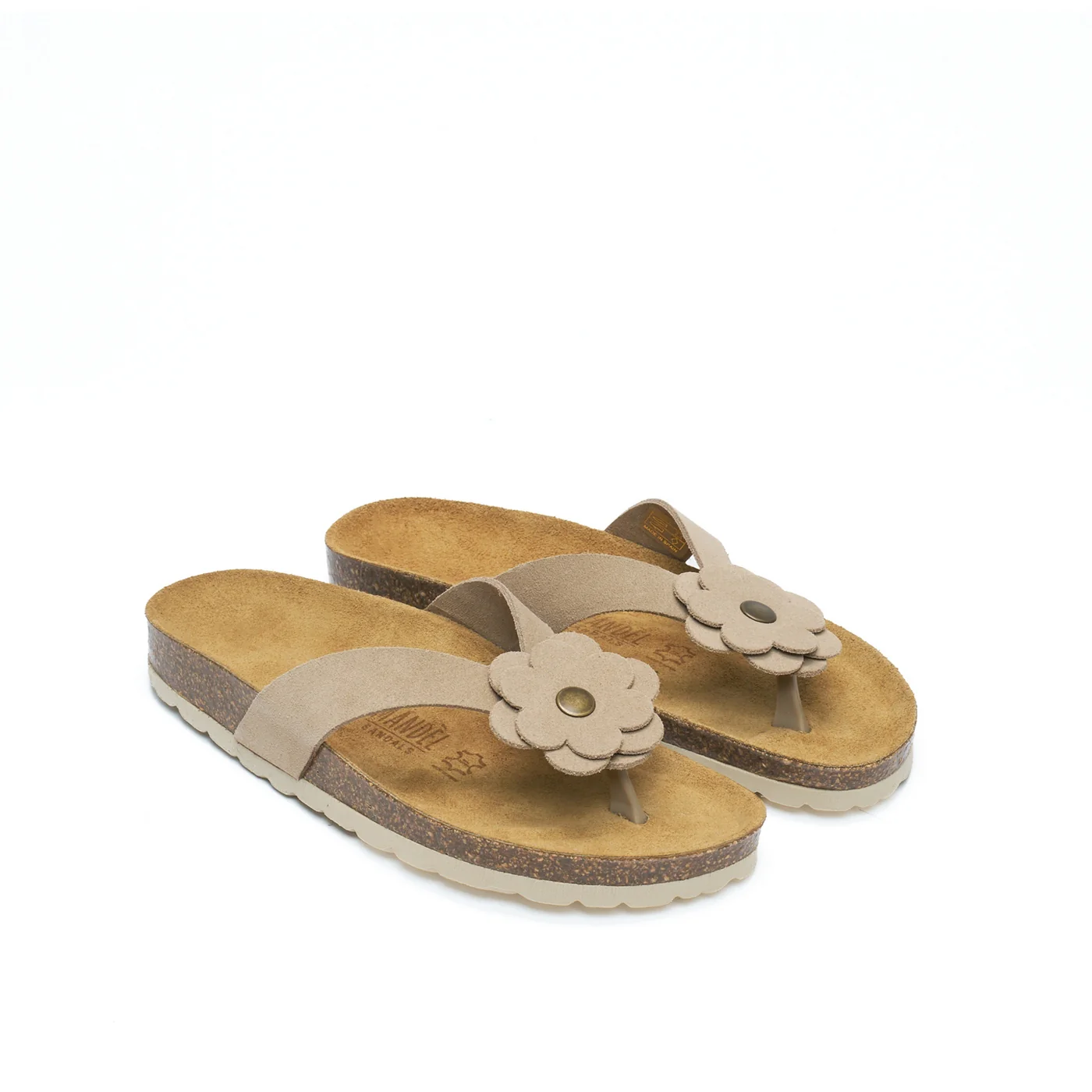 Sabots Lene Suede Taupe - Femme - Image 4