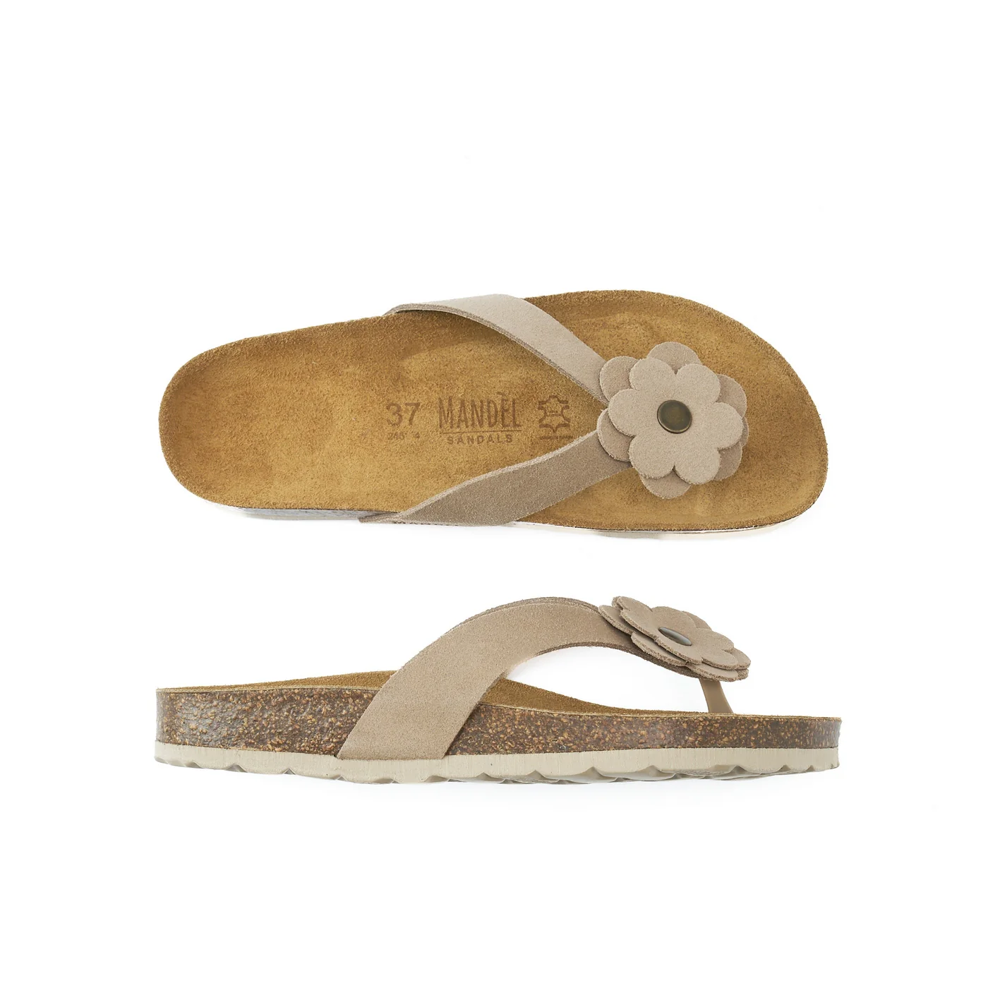 Sabots Lene Suede Taupe - Femme - Image 6