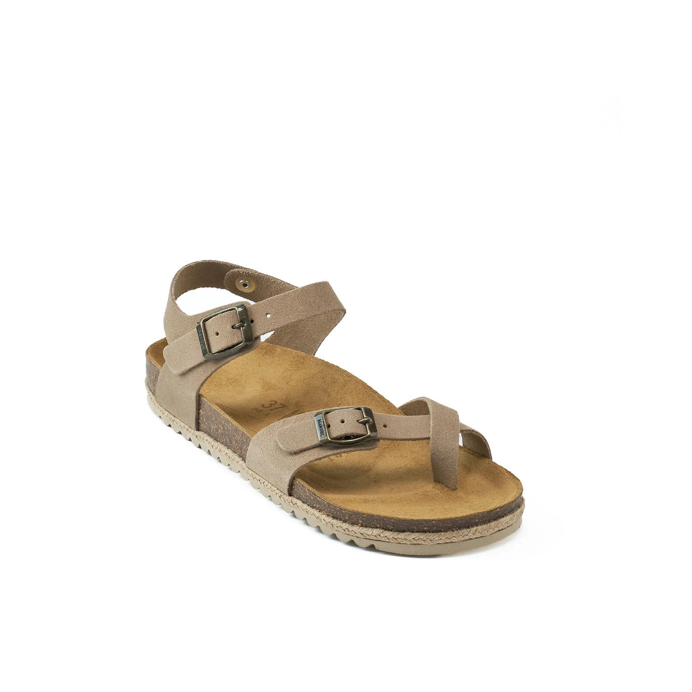 Tongs Elisa Suede Taupe - Femme - Image 2