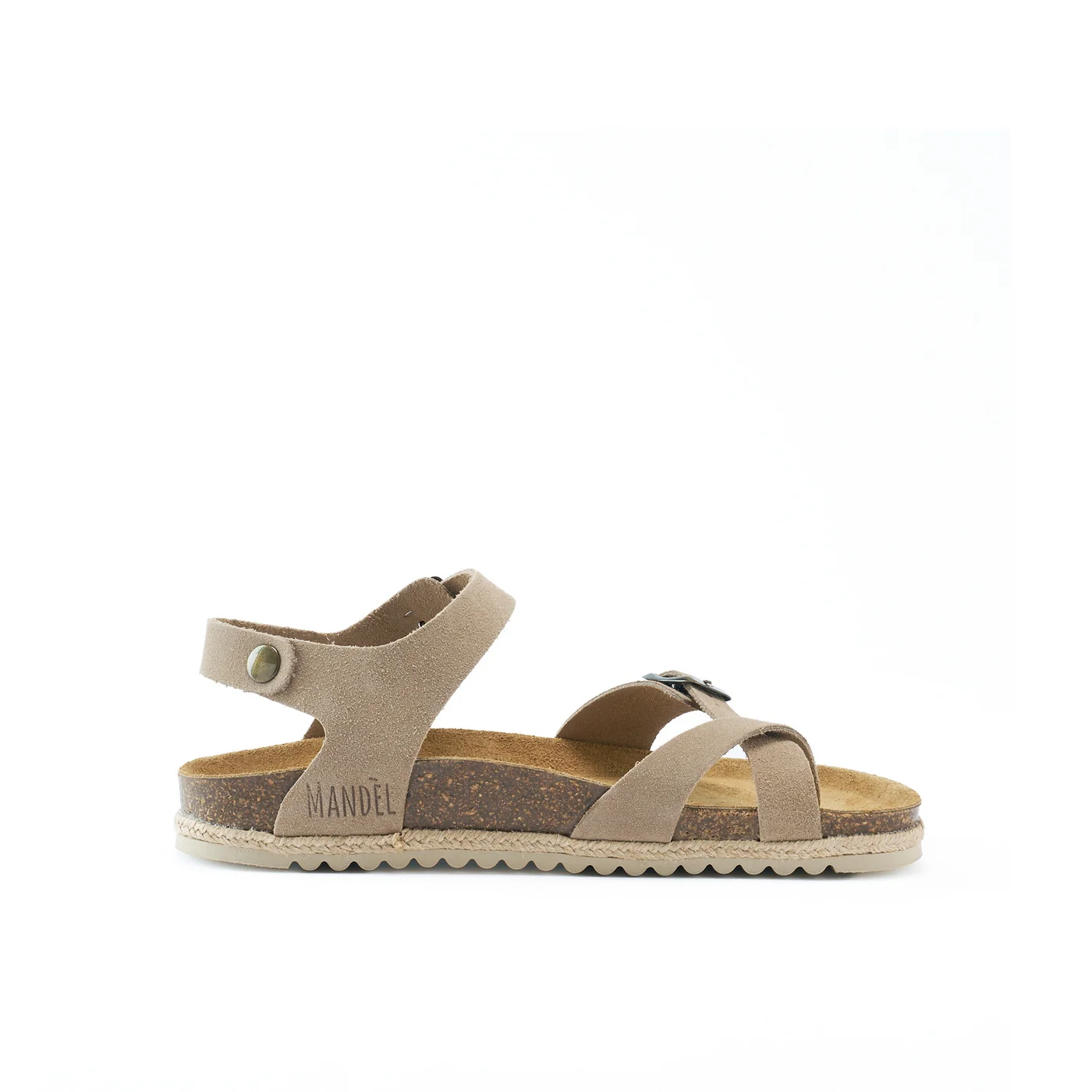 Tongs Elisa Suede Taupe - Femme - Image 4