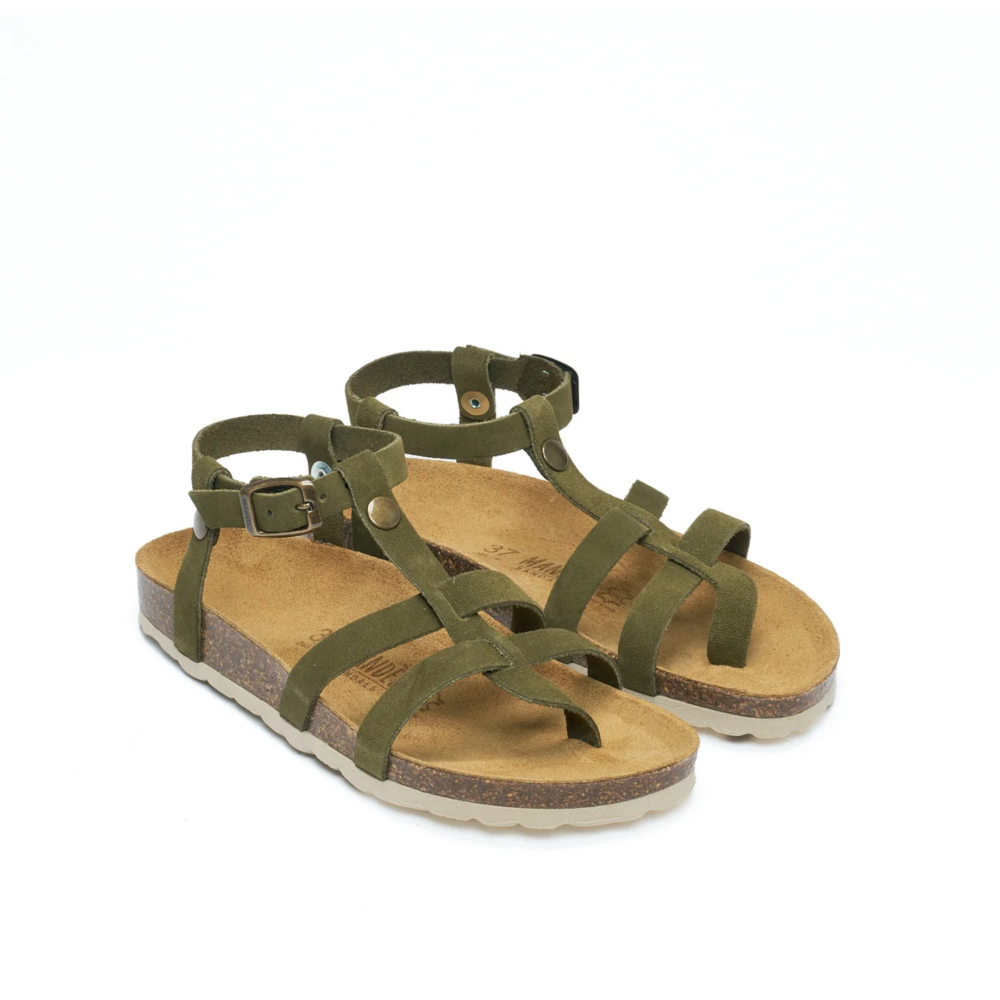 Sandales Nina Suede Moss Green - Femme - Image 3