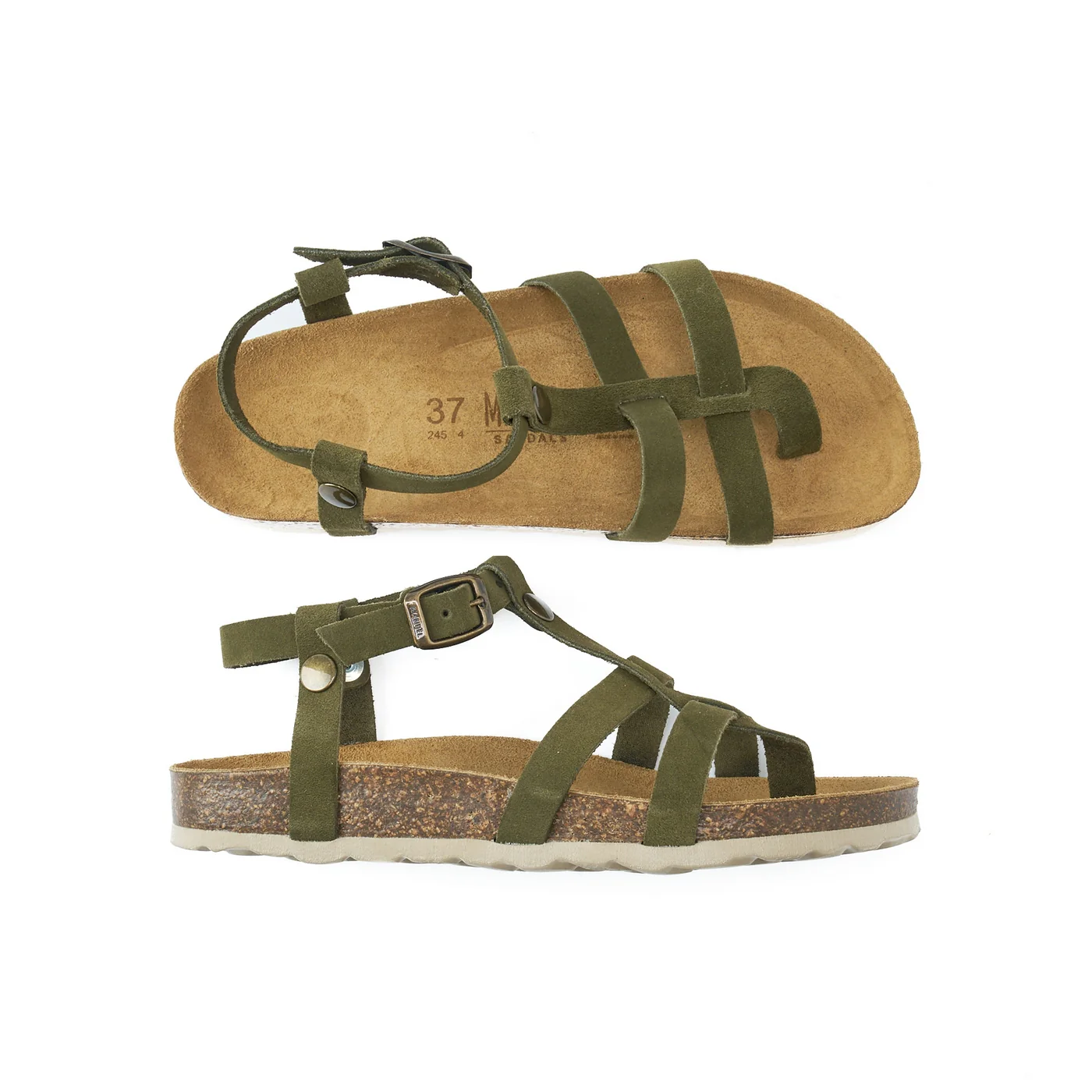 Sandales Nina Suede Moss Green - Femme - Image 5