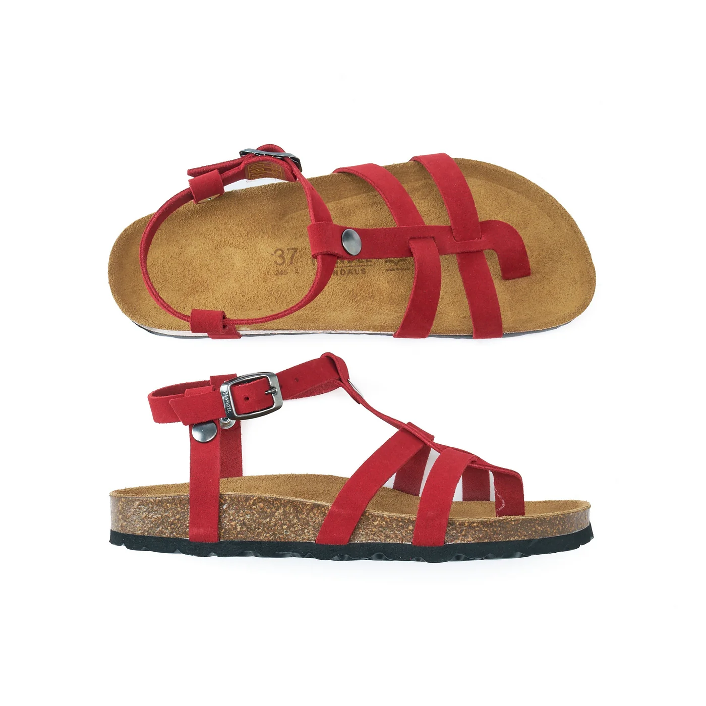 Sandales Nina Suede Red - Femme - Image 5