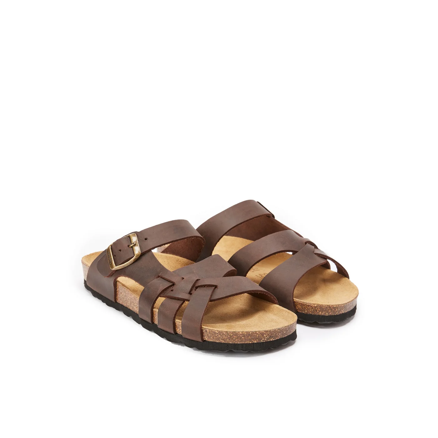 Sandales Alvaro Oiled Leather Dark Brown - Femme - Image 3