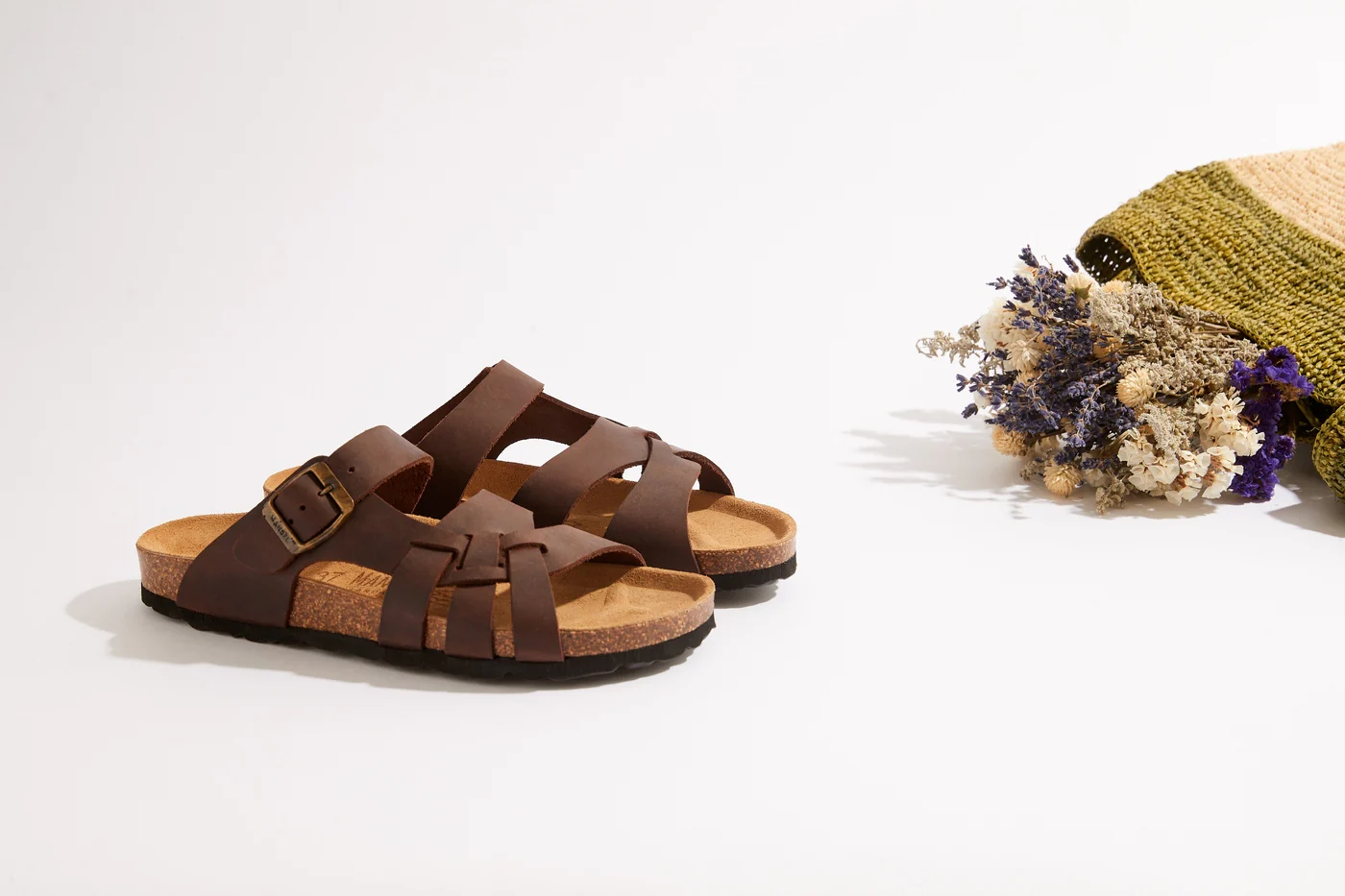 Sandales Alvaro Oiled Leather Dark Brown - Femme - Image 6