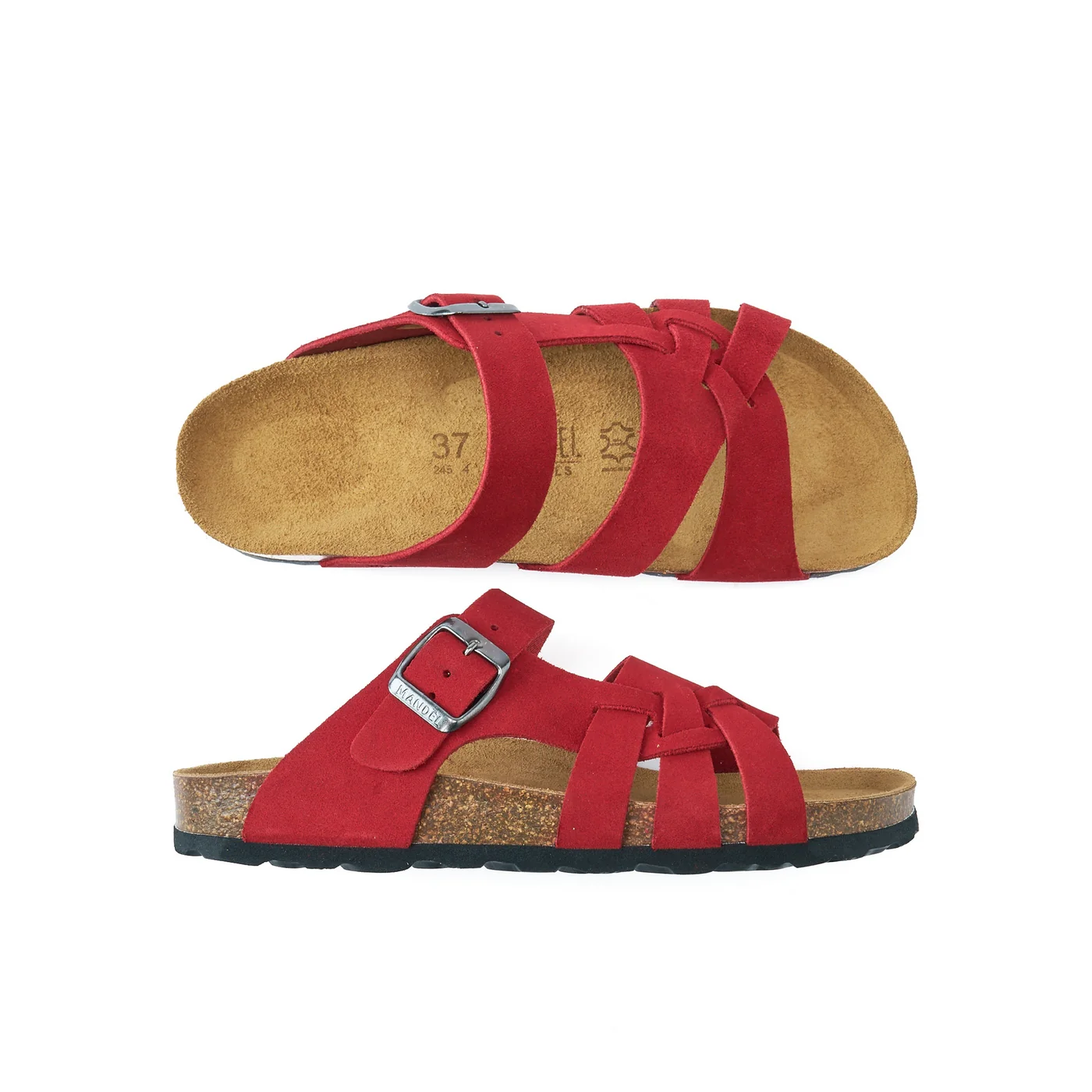 Sandales Alvaro Suede Red - Femme - Image 5