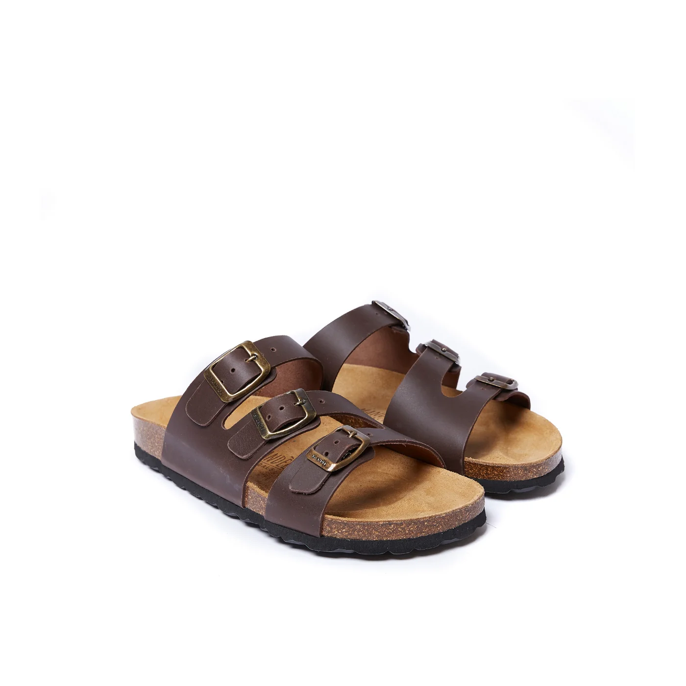 Sandales Paco Oiled Leather Dark Brown - Femme - Image 3