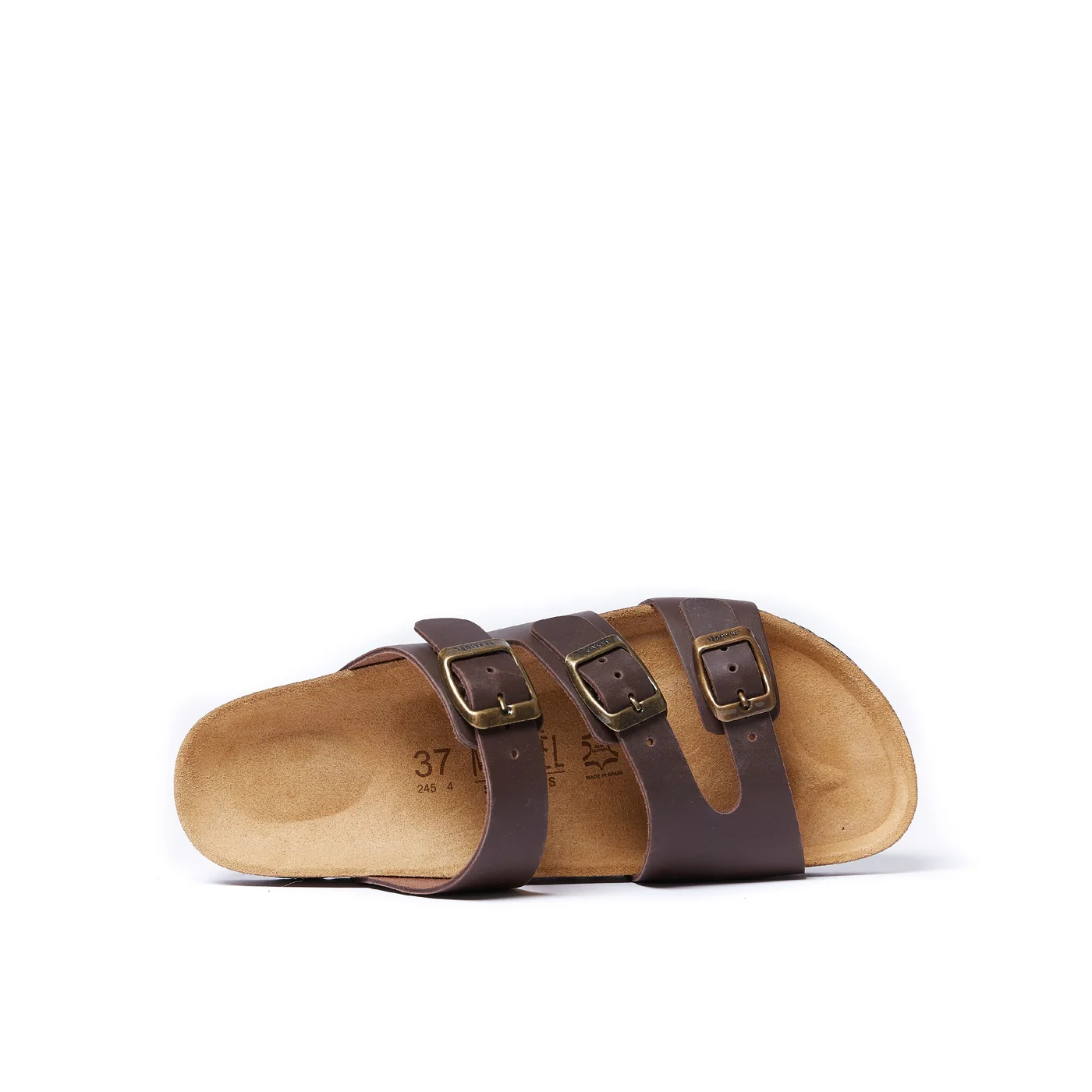 Sandales Paco Oiled Leather Dark Brown - Femme - Image 5