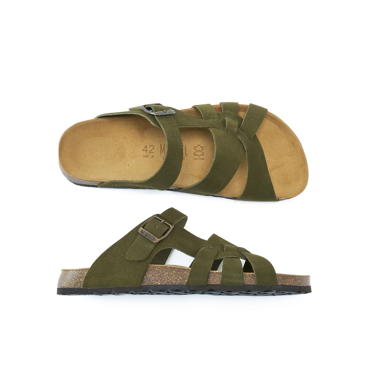 Sandales Alvaro Suede Moss Green - Homme - Image 5