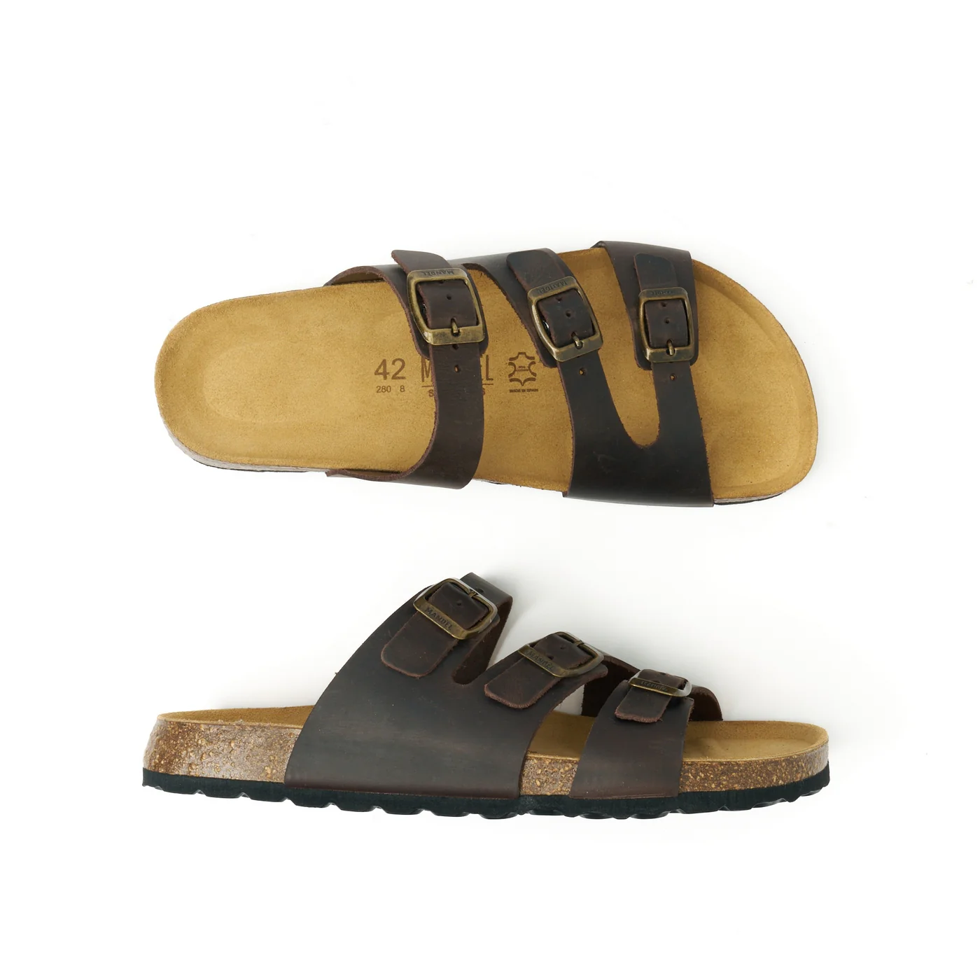 Sabots Paco Oiled Leather Dark Brown - Homme - Image 6