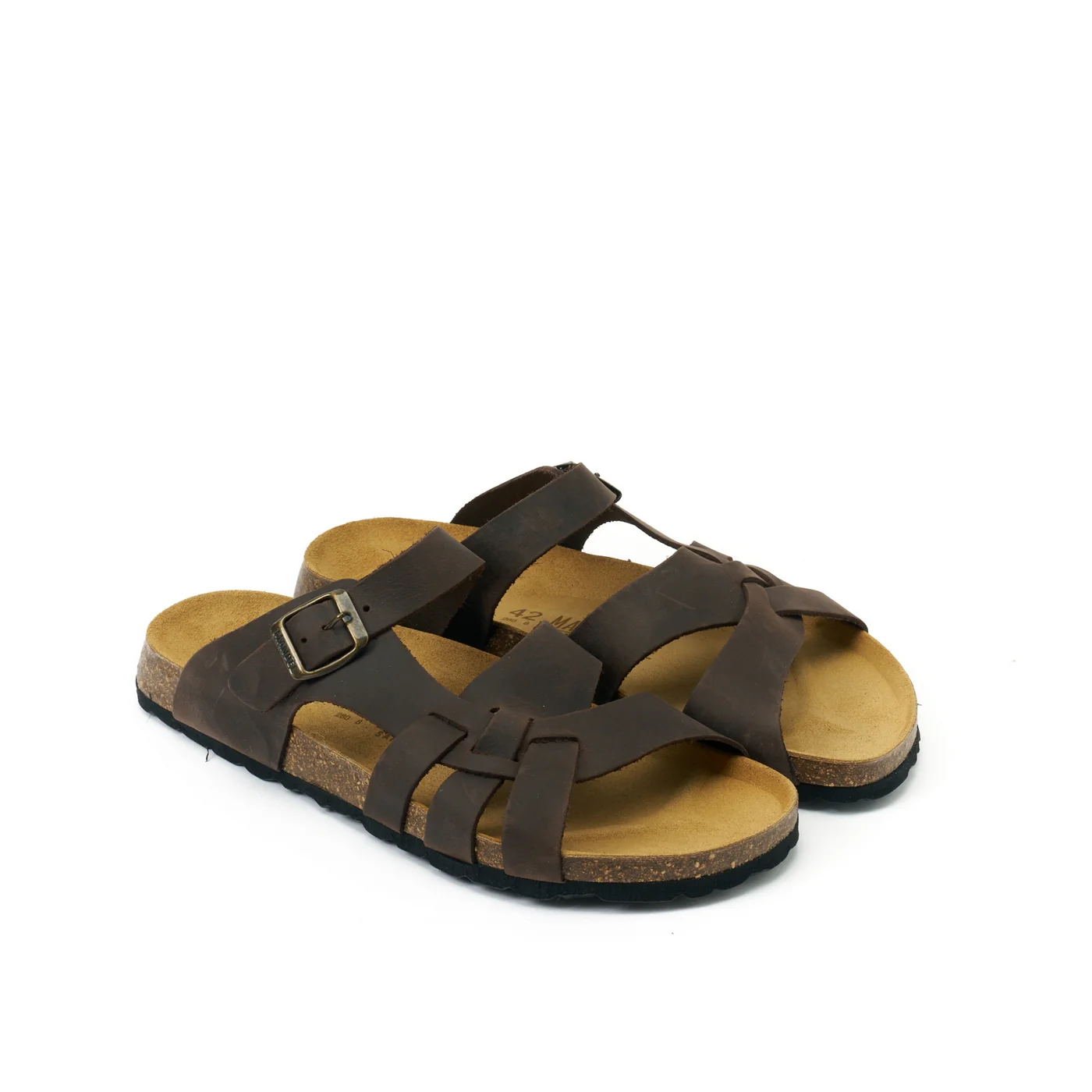 Sabots Alvaro Oiled Leather Dark Brown - Homme - Image 4