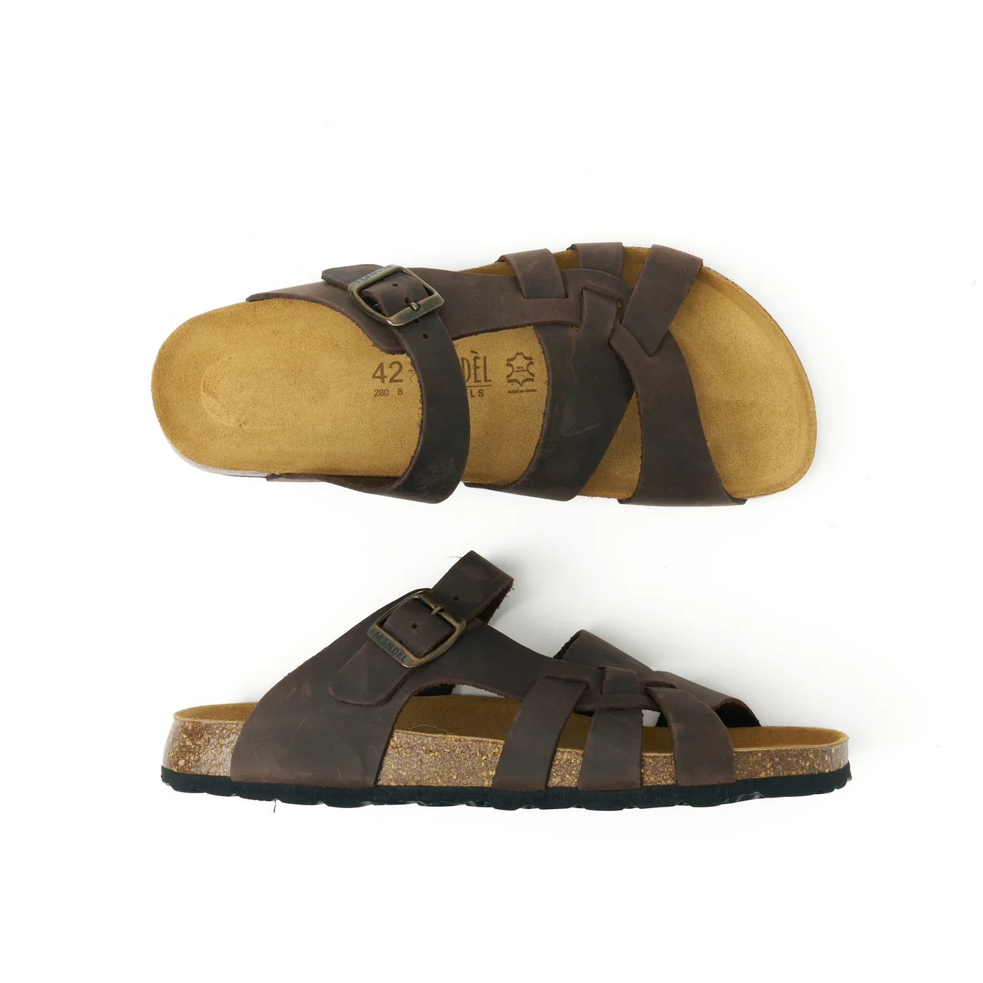 Sabots Alvaro Oiled Leather Dark Brown - Homme - Image 6