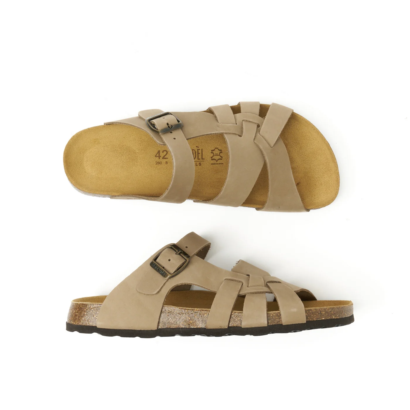 Sabots Alvaro Nubuck Taupe - Homme - Image 6