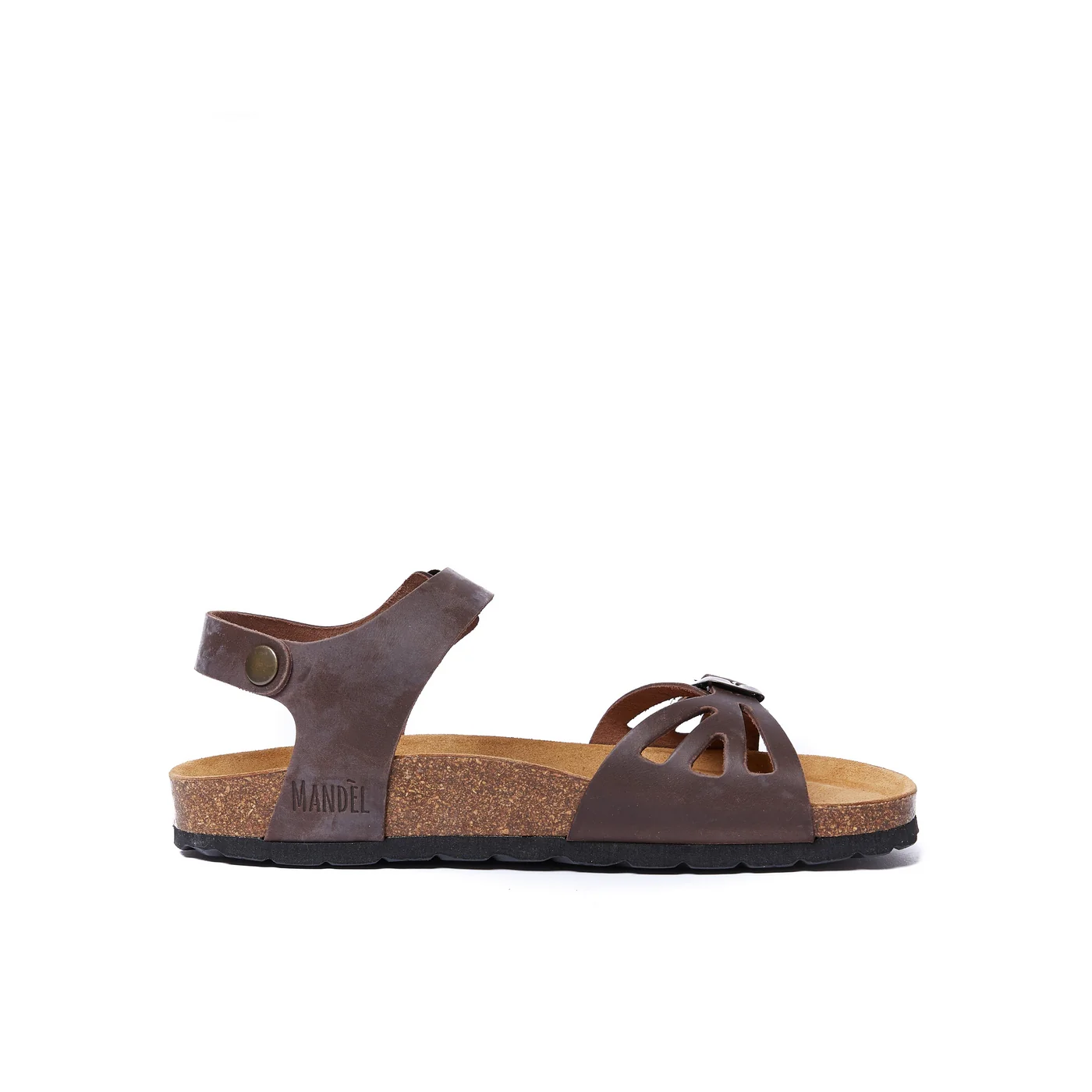Sandales Neva Oiled Leather Dark Brown - Femme - Image 4