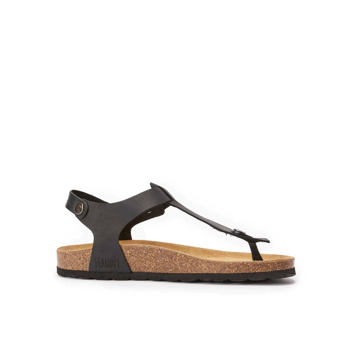 Tongs Leon Oiled Leather Black - Femme - Image 4
