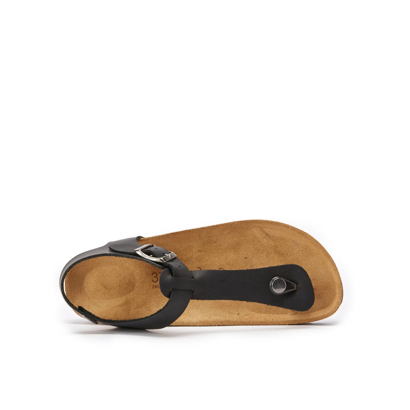 Tongs Leon Oiled Leather Black - Femme - Image 5