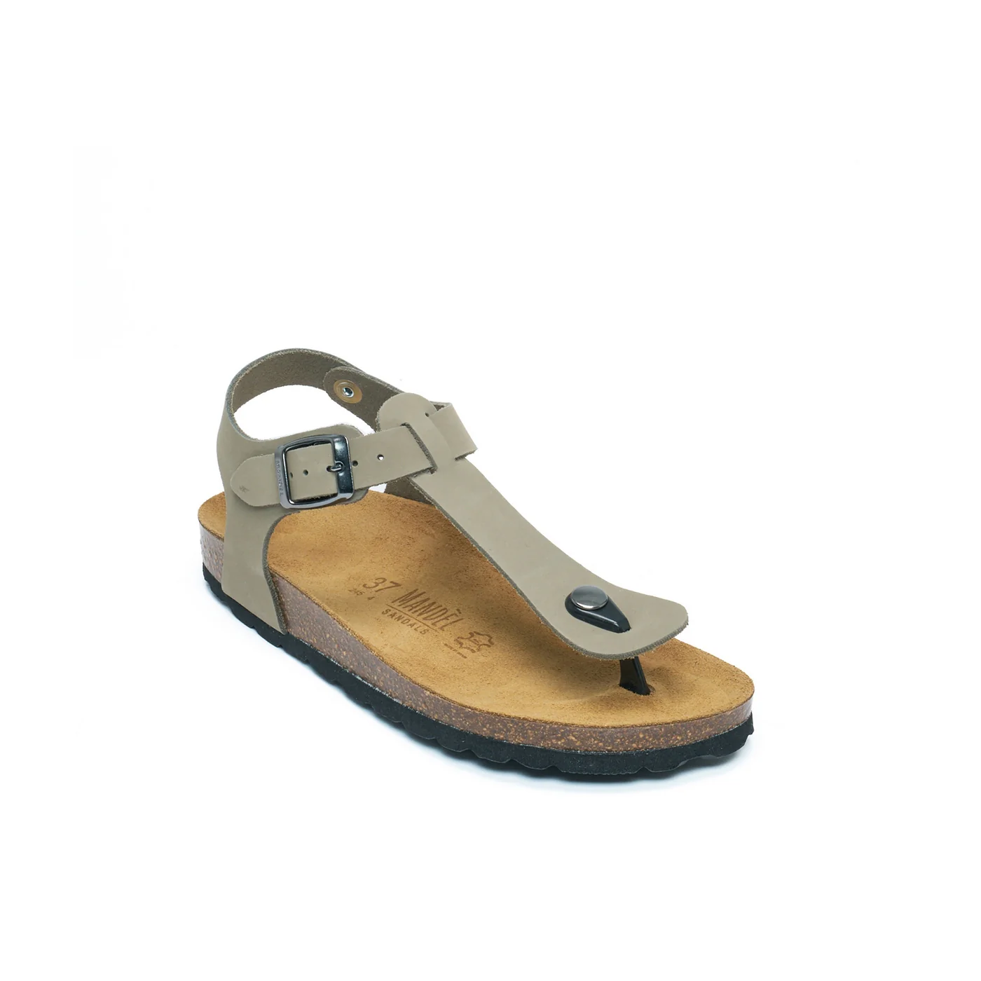 Tongs Leon Nubuck Grey - Femme - Image 2