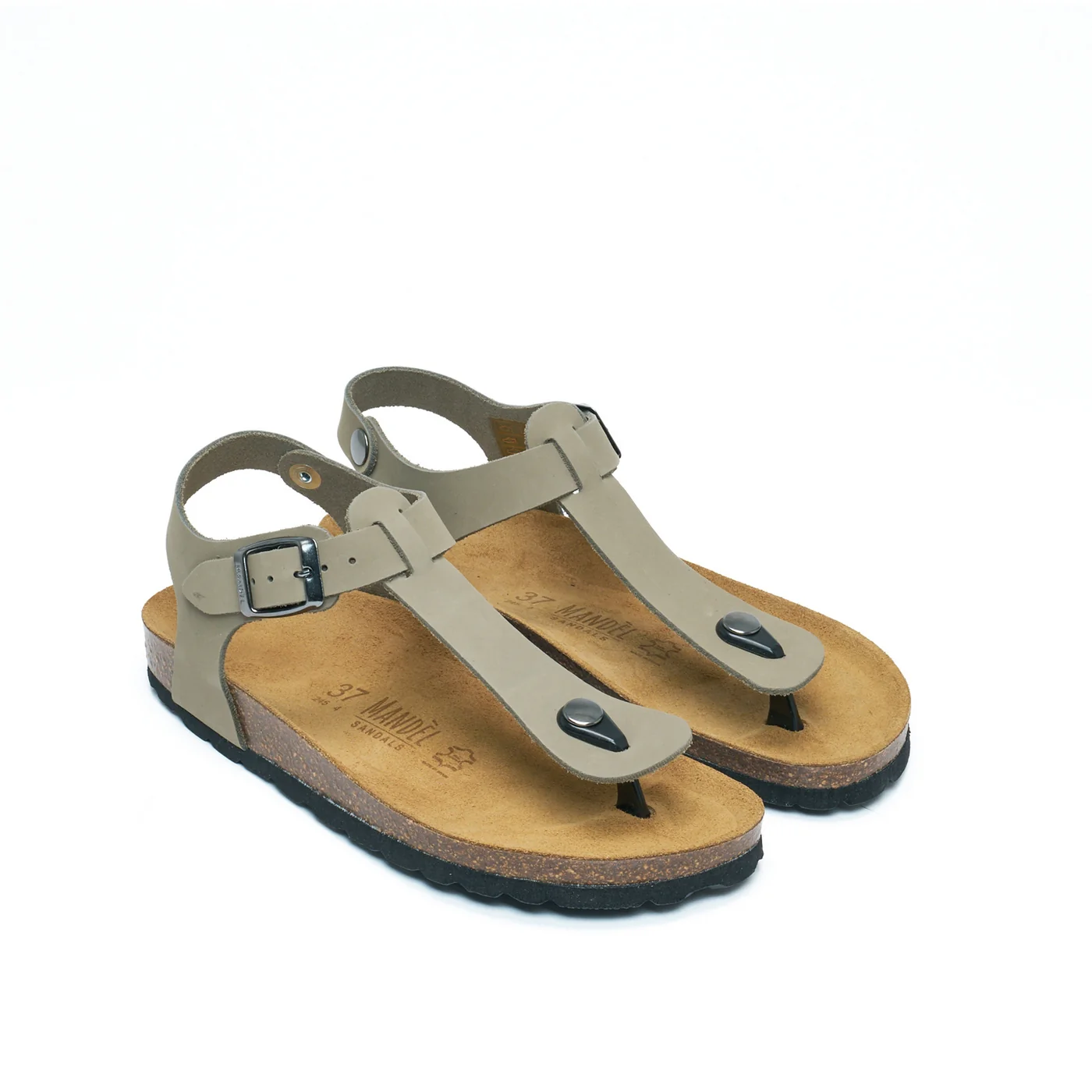Tongs Leon Nubuck Grey - Femme - Image 3