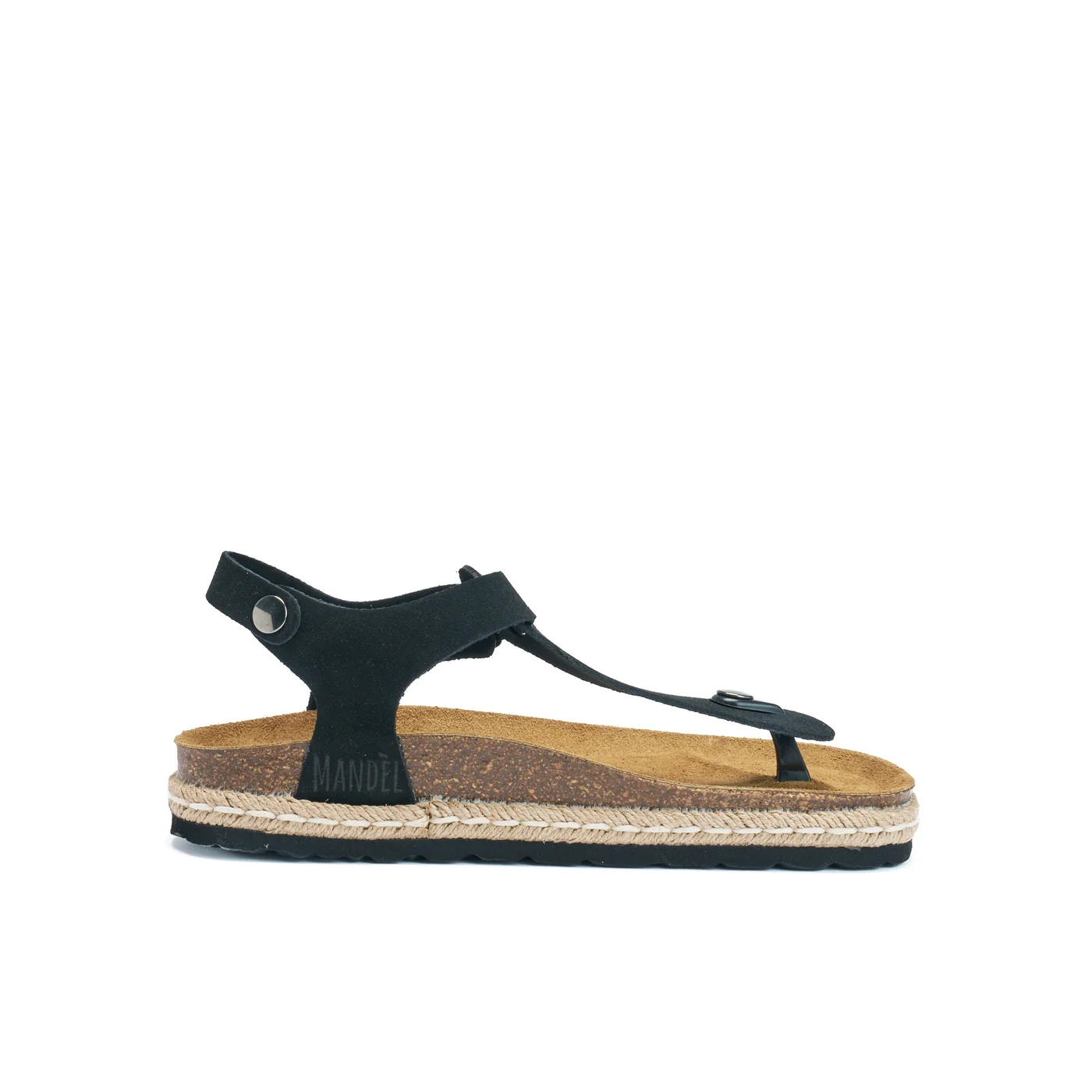 Tongs Leon Suede Black - Femme - Image 4