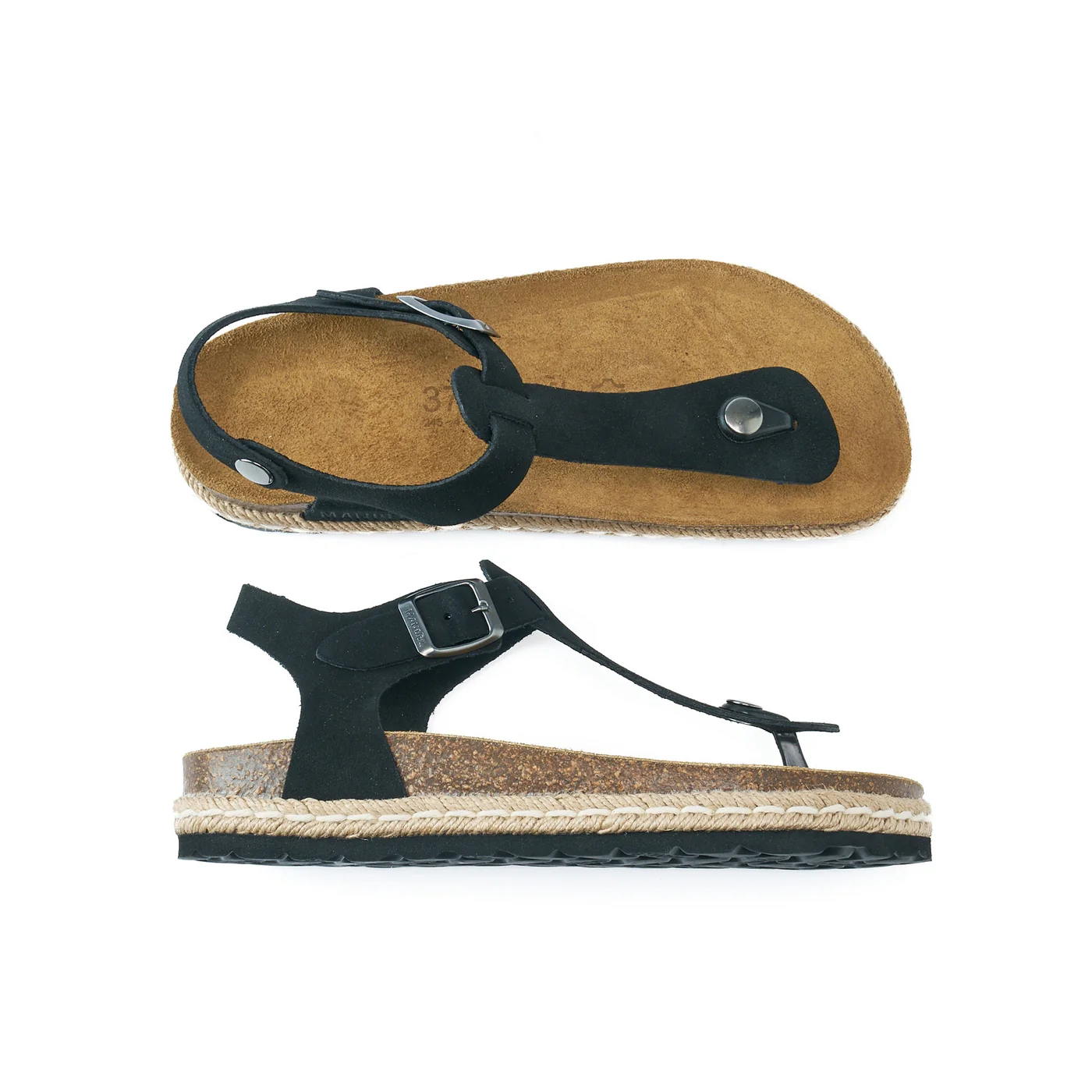 Tongs Leon Suede Black - Femme - Image 5