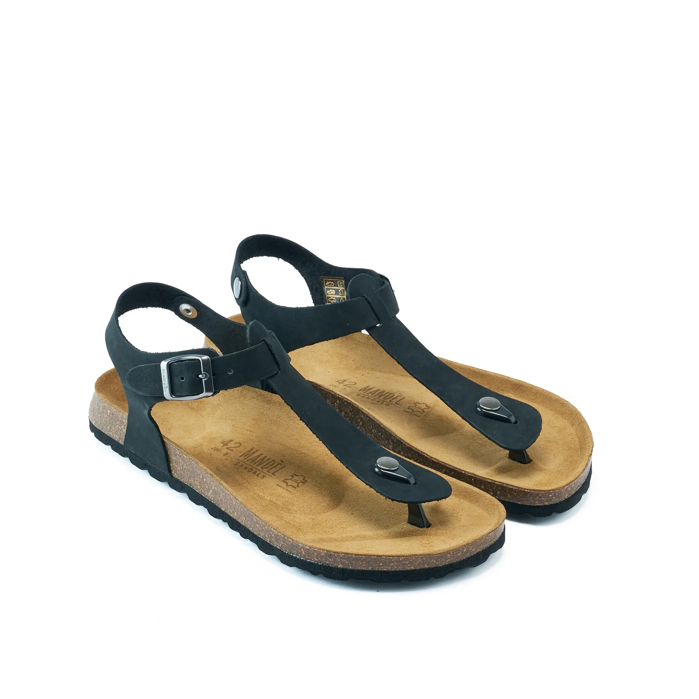Tongs Leon Nubuck Black - Homme - Image 3