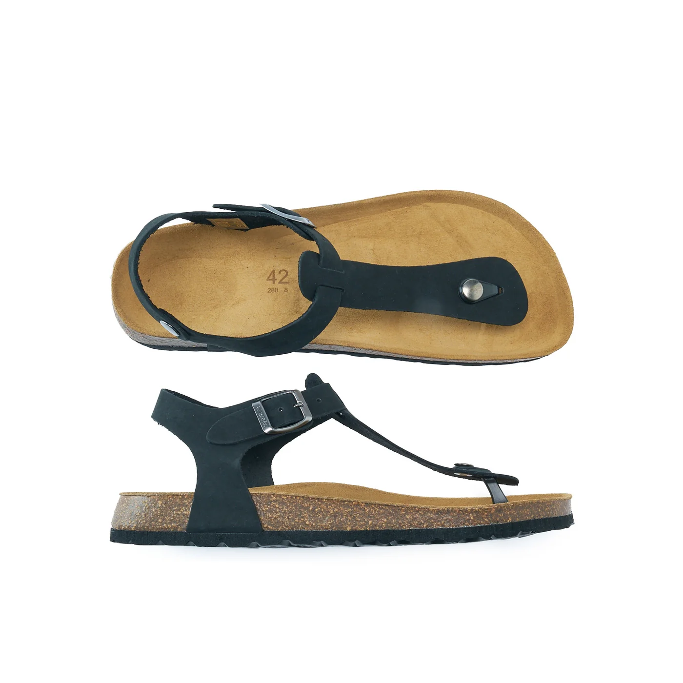 Tongs Leon Nubuck Black - Homme - Image 5