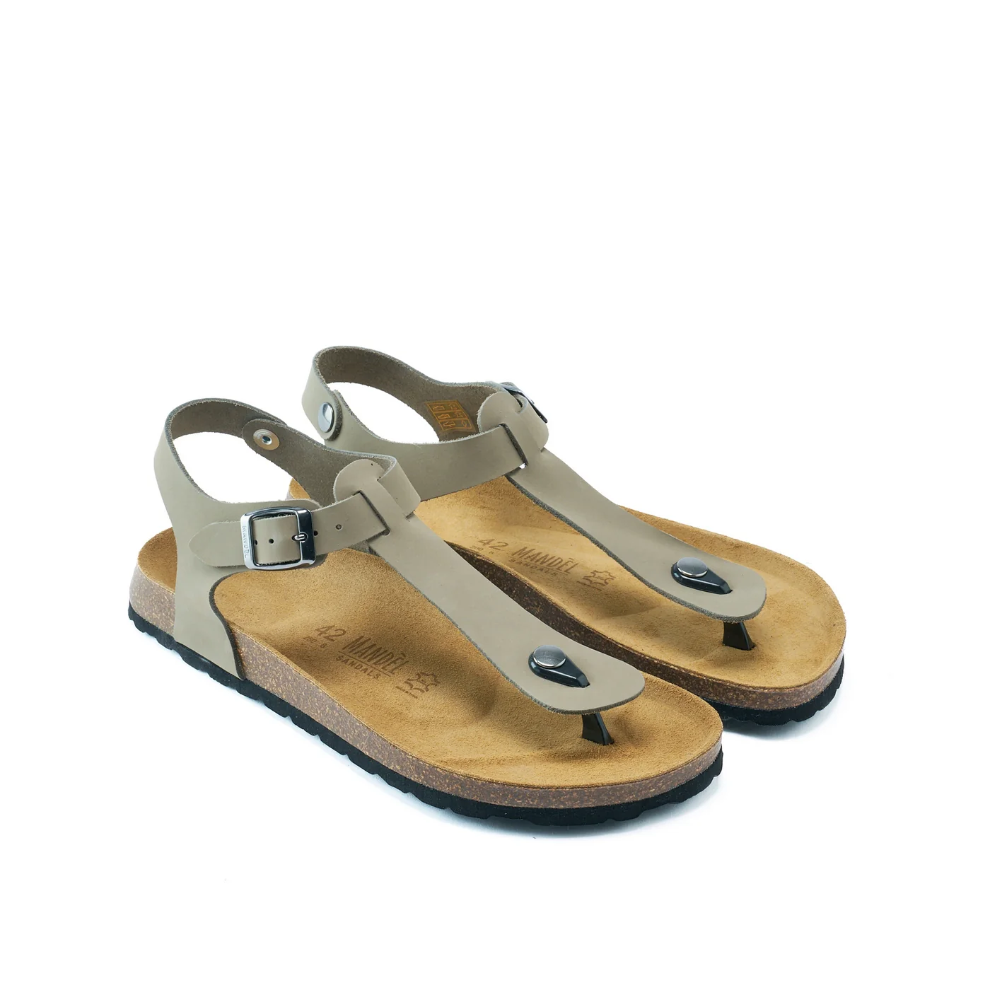 Tongs Leon Nubuck Grey - Homme - Image 3