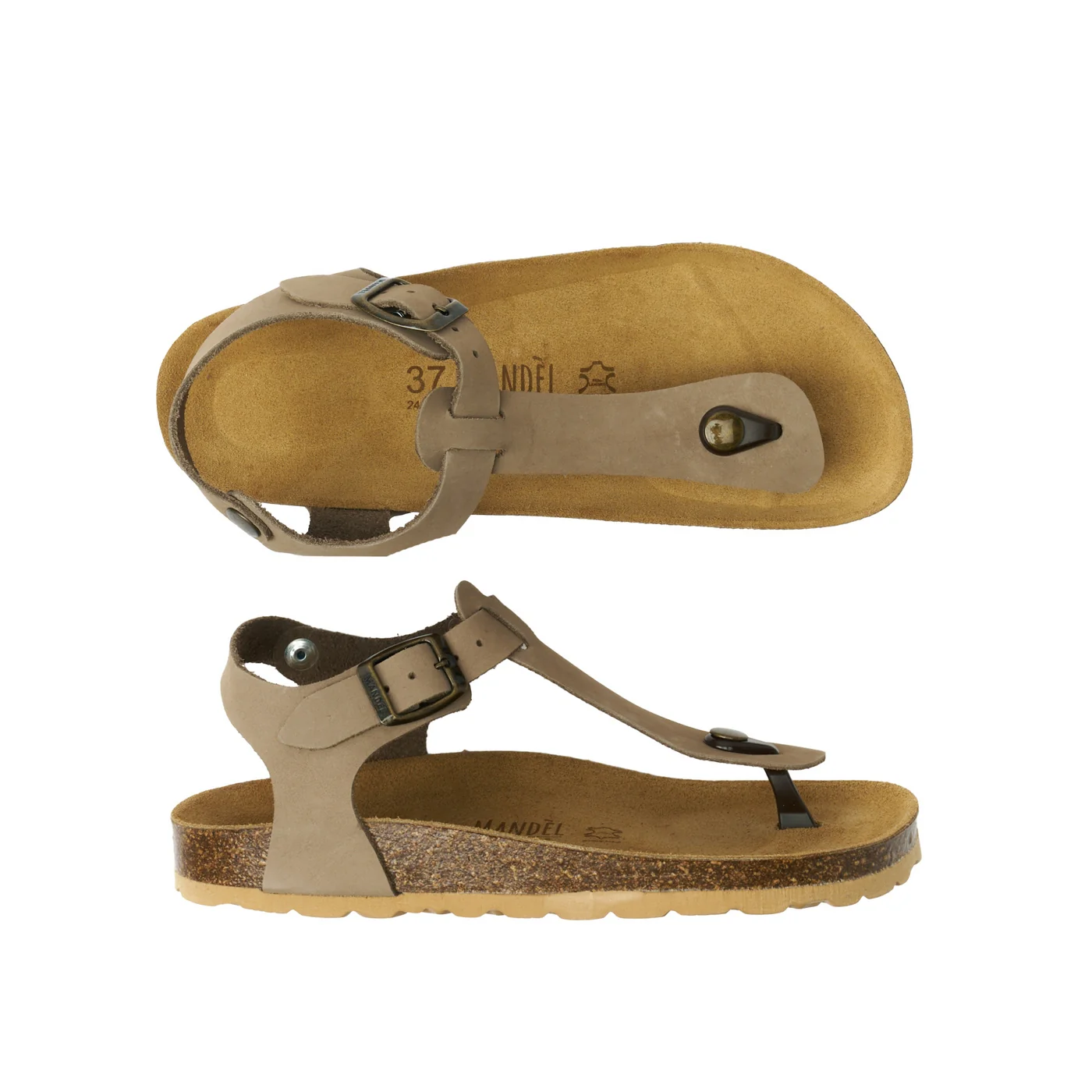 Sabots Leon Nubuck Milk Chocolate - Femme - Image 6