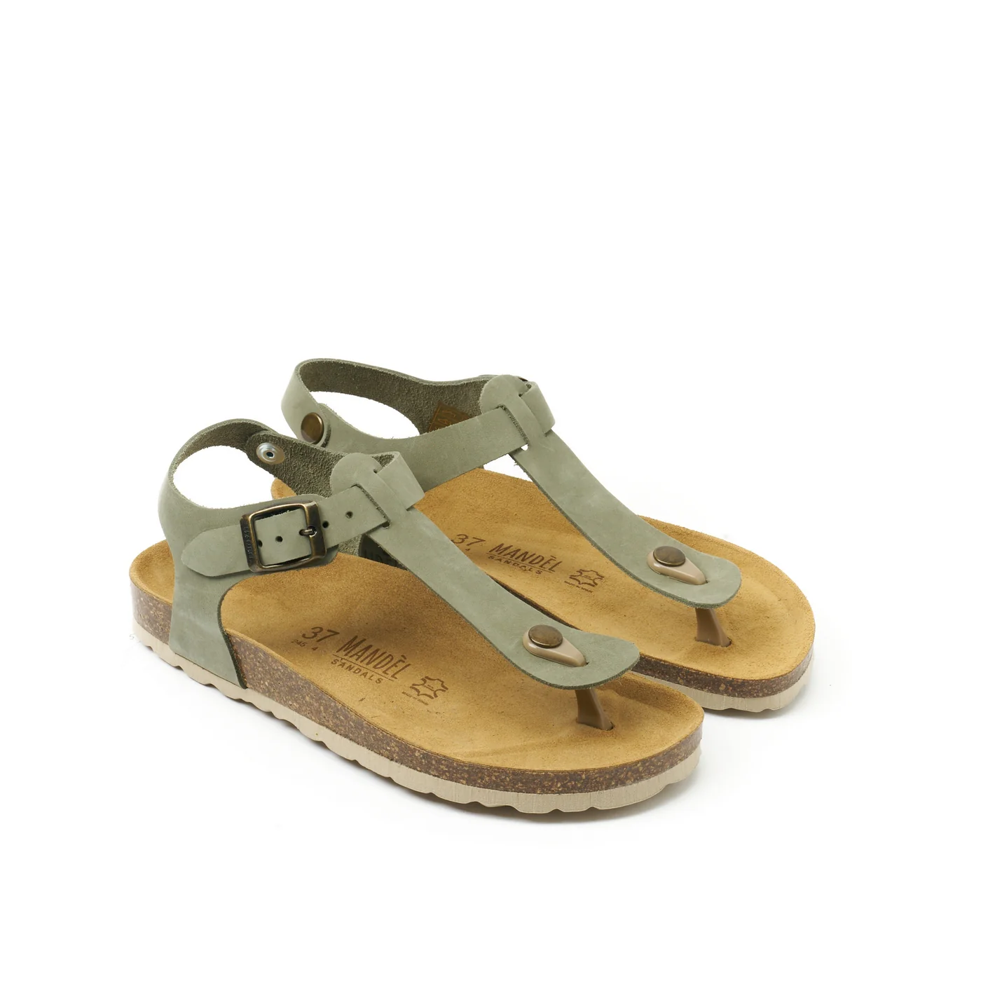 Sabots Leon Nubuck Olive Green - Femme - Image 3
