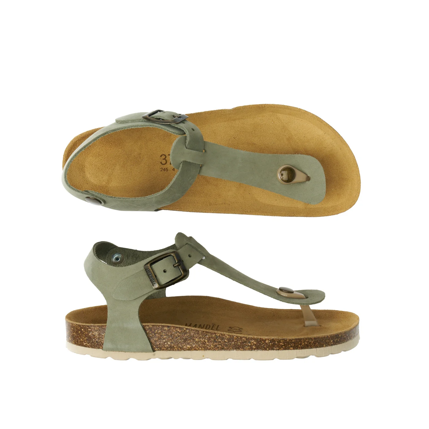 Sabots Leon Nubuck Olive Green - Femme - Image 5