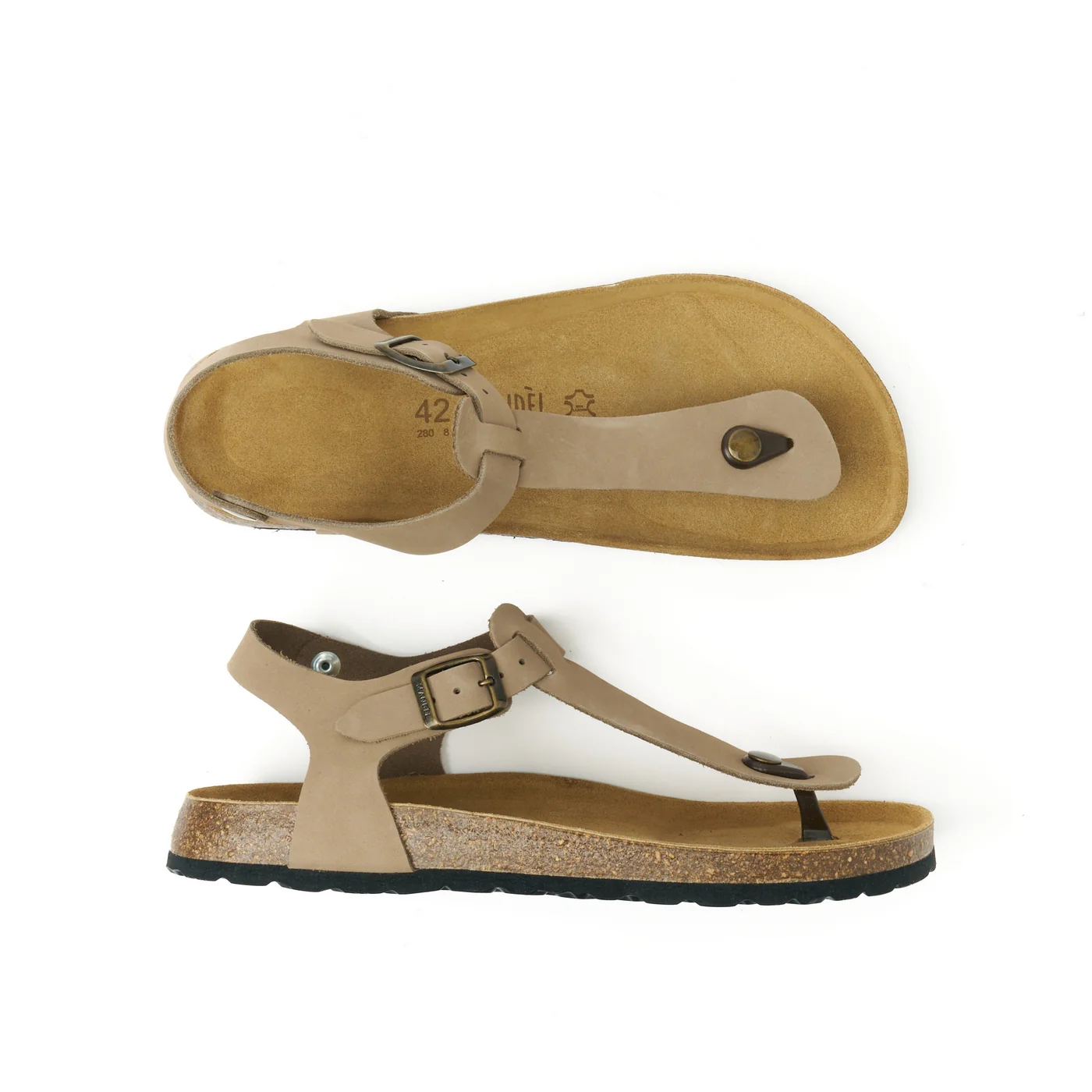 Sabots Leon Nubuck Milk Chocolate - Homme - Image 5
