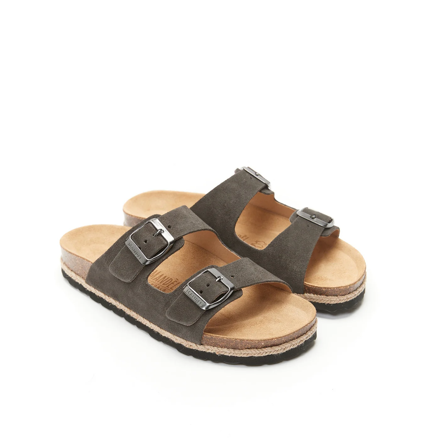 Sandales Alberto Suede Leather Grey - Femme - Image 3