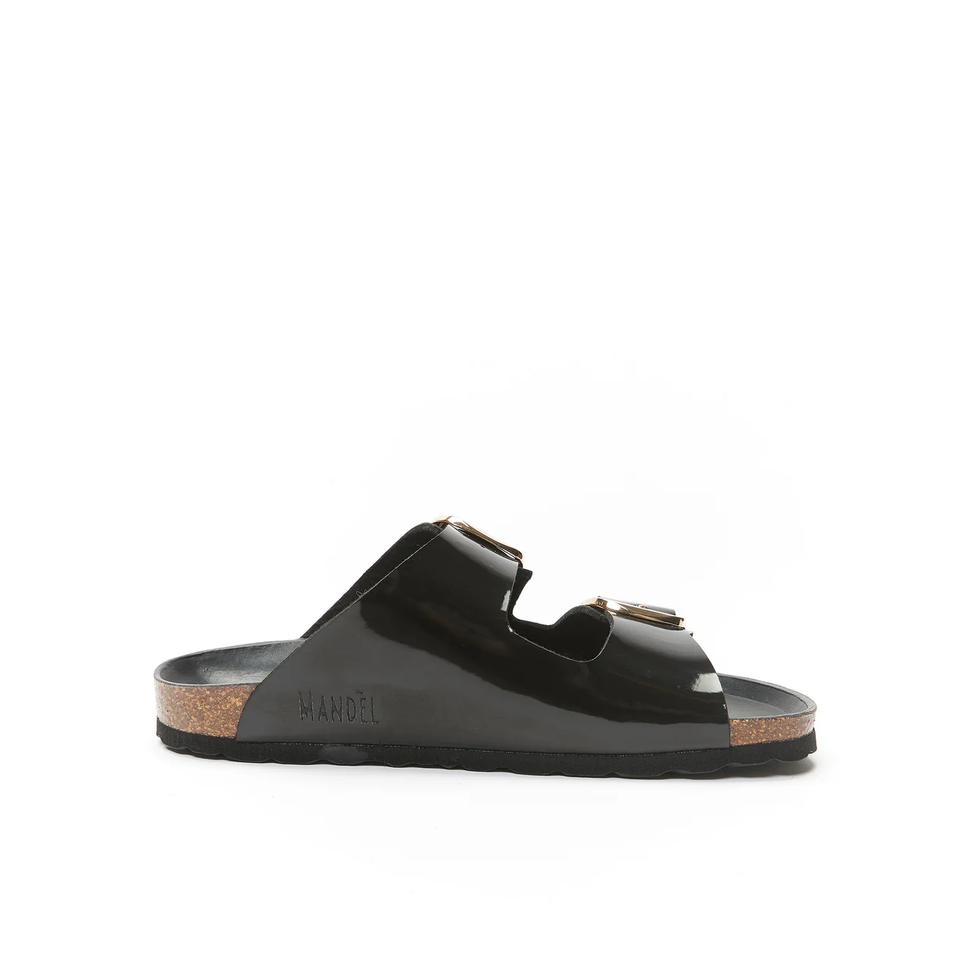 Sandales Alberto Big Buckle Patent Black - Femme - Image 4