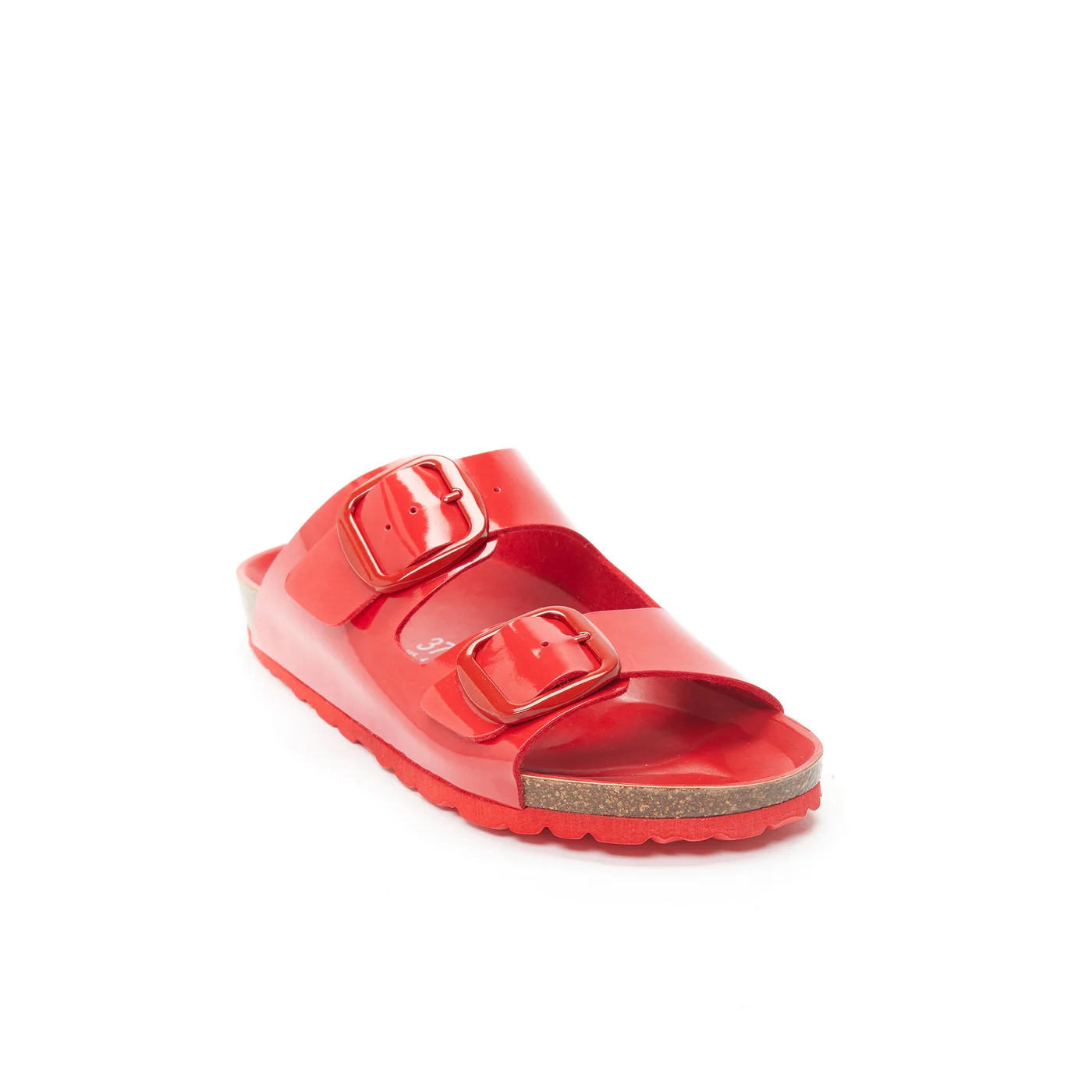 Sandales Alberto Big Buckle Patent Red - Femme - Image 2