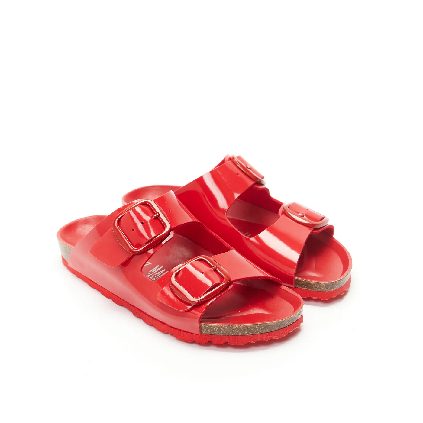 Sandales Alberto Big Buckle Patent Red - Femme - Image 3
