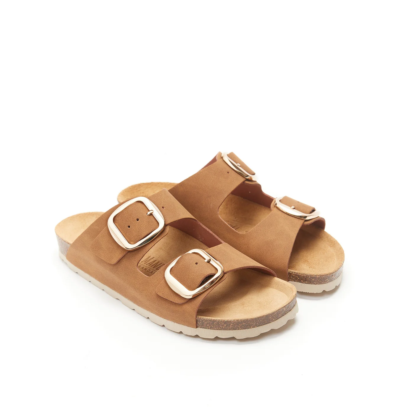 Sandales Alberto Big Buckle Cognac Brown - Femme - Image 3