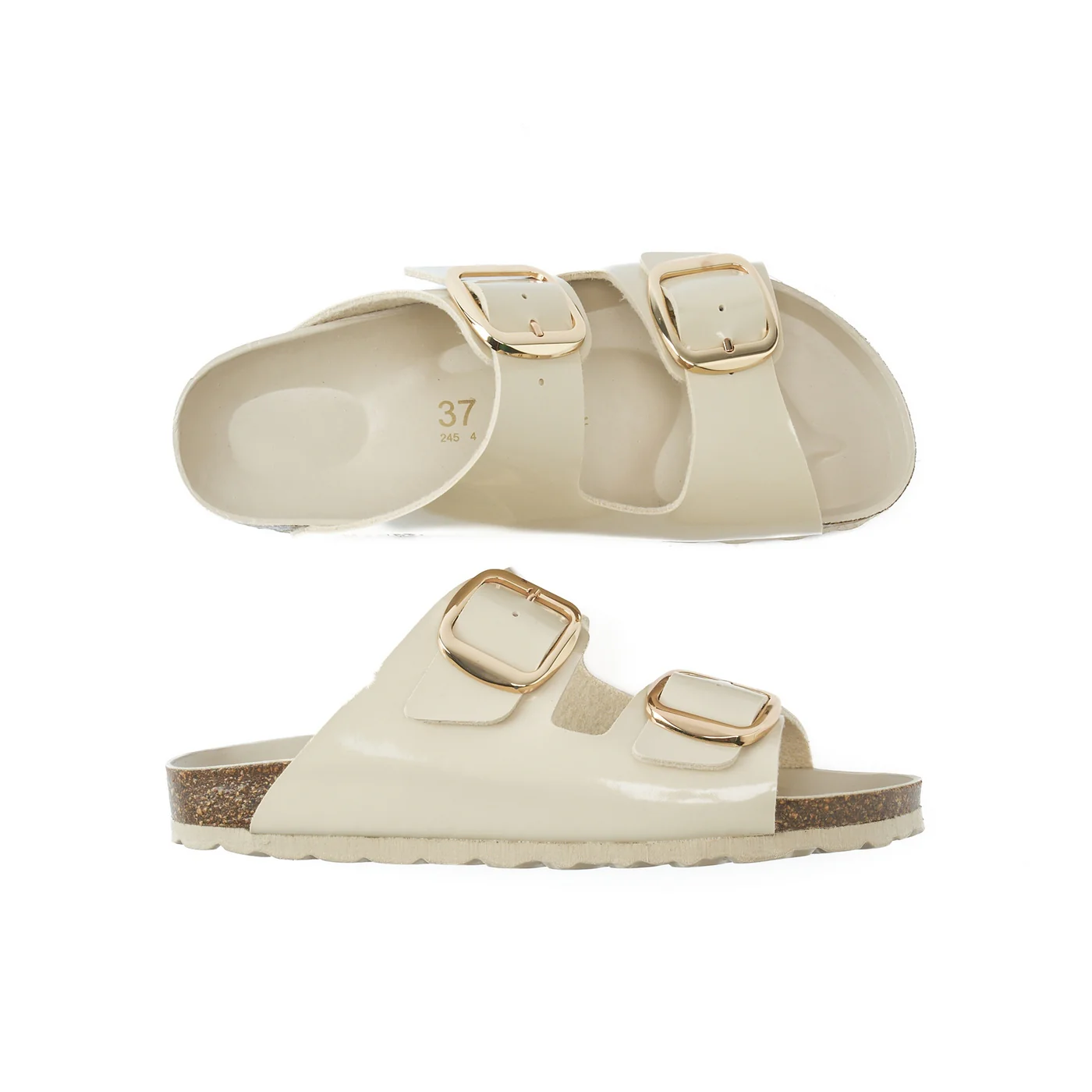 Sandales Alberto Big Buckle Beige - Femme - Image 5