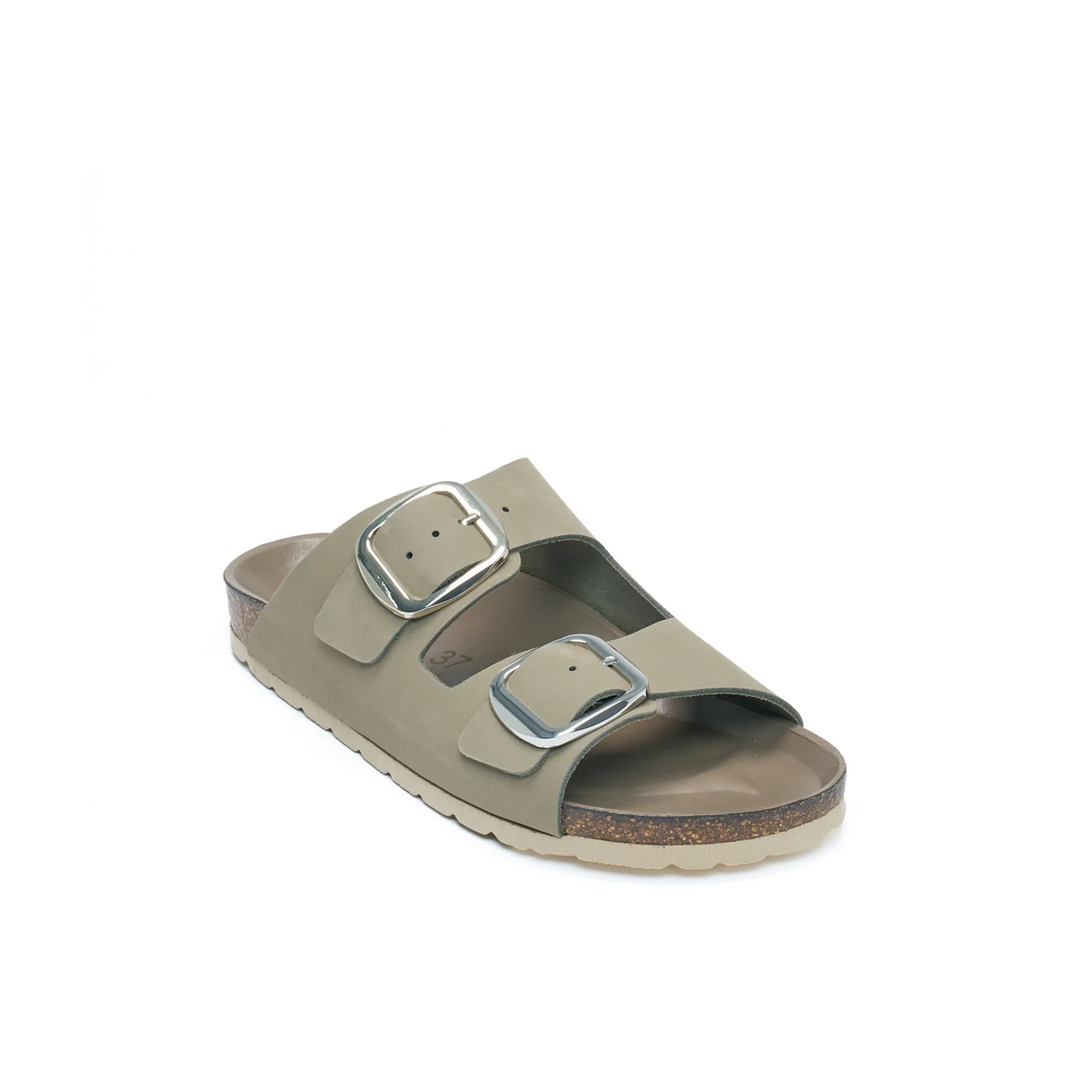 Sandales Alberto Big Buckle Nubuck Grey - Femme - Image 2