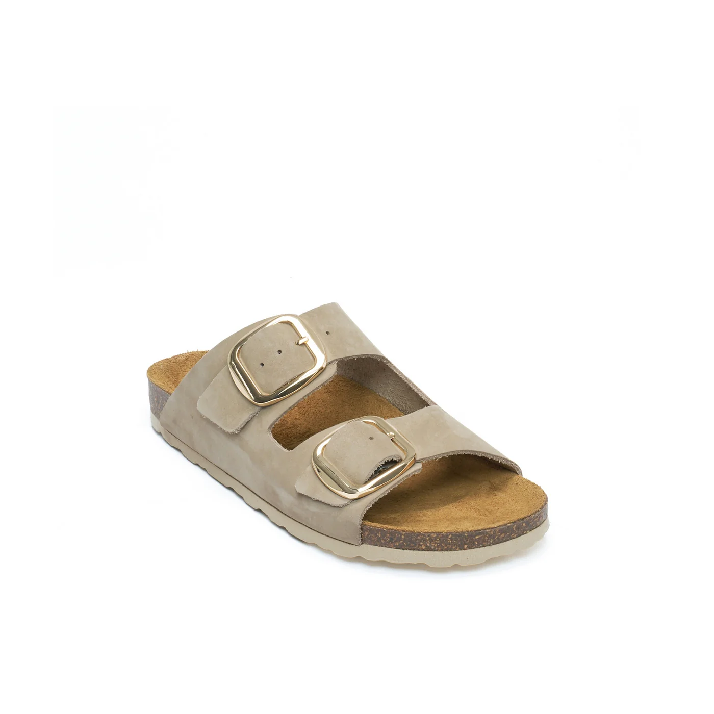 Alberto Big Buckle Nubuck Taupe - Femme - Image 2